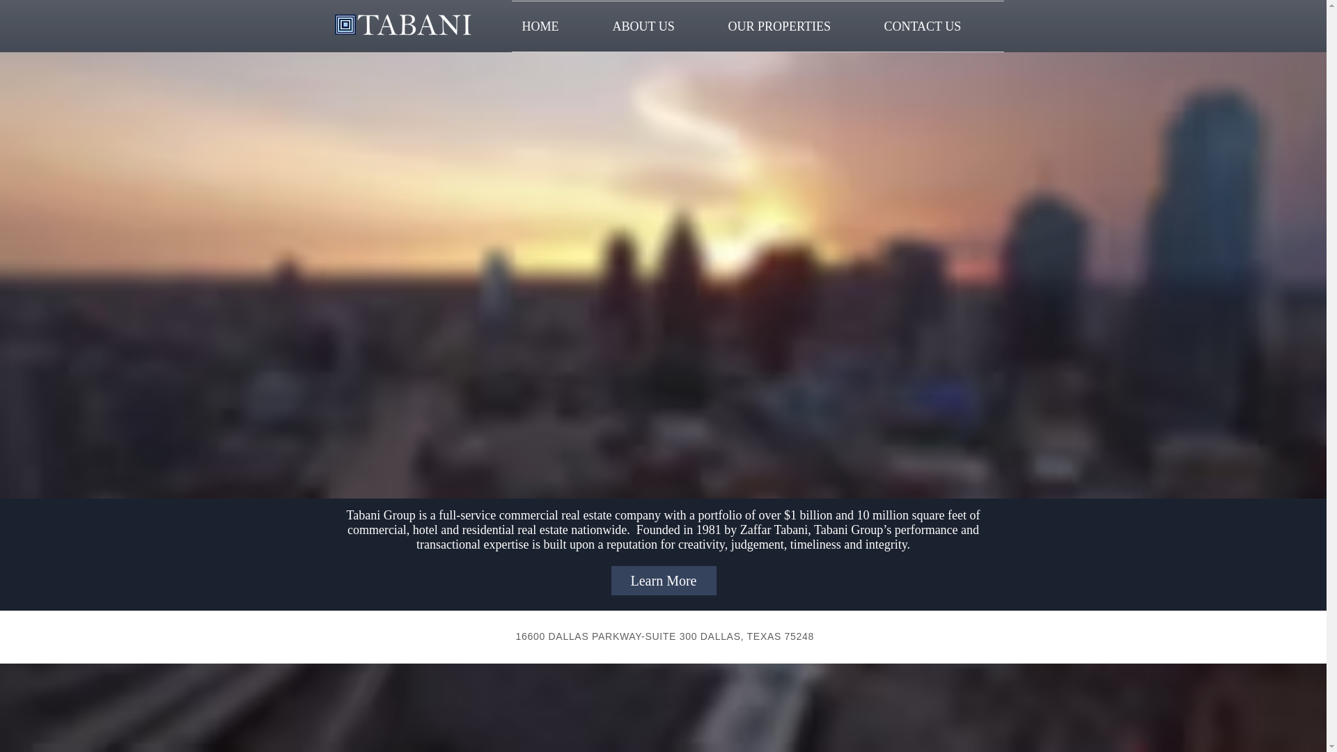 website screenshot of http://www.tabanigroup.com/