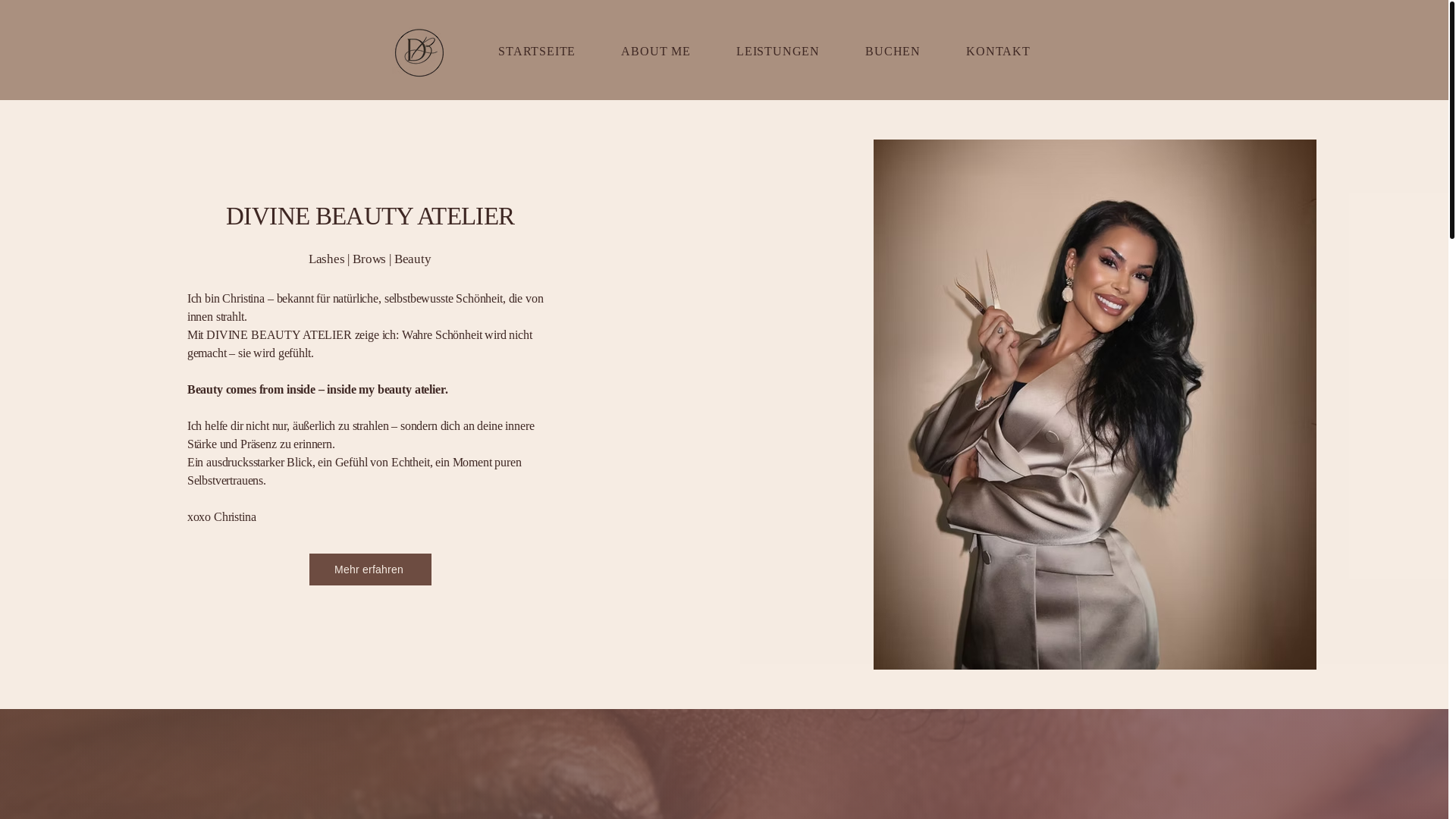 website screenshot of https://divine-beauty-atelier.com/