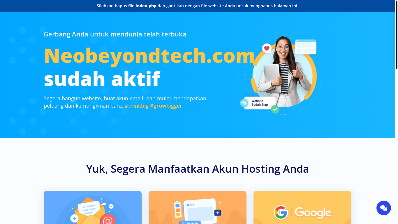 website screenshot of https://neobeyondtech.com/