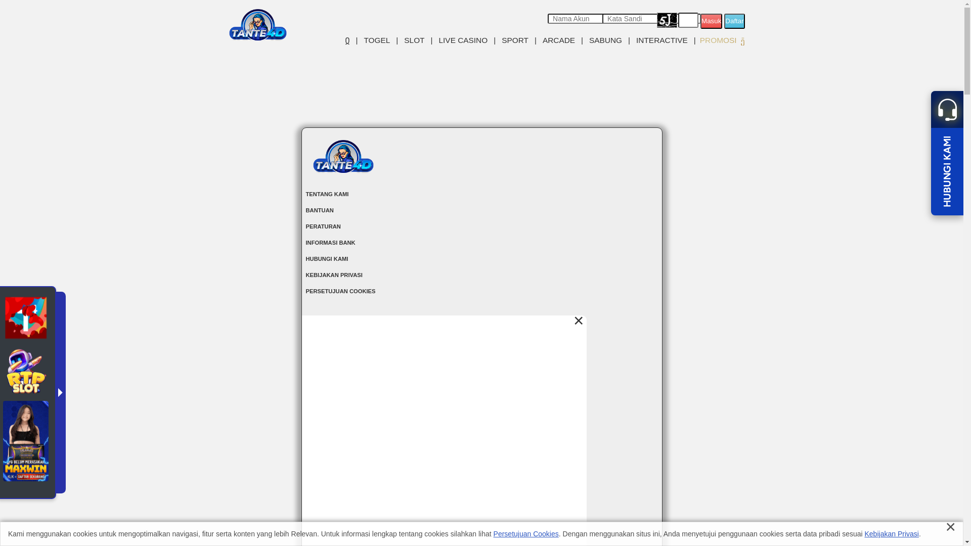 website screenshot of https://tante4ds.boats/