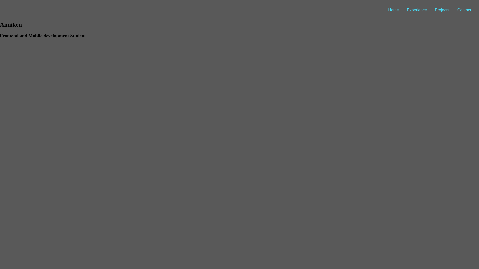 website screenshot of https://annikenje.pages.dev/