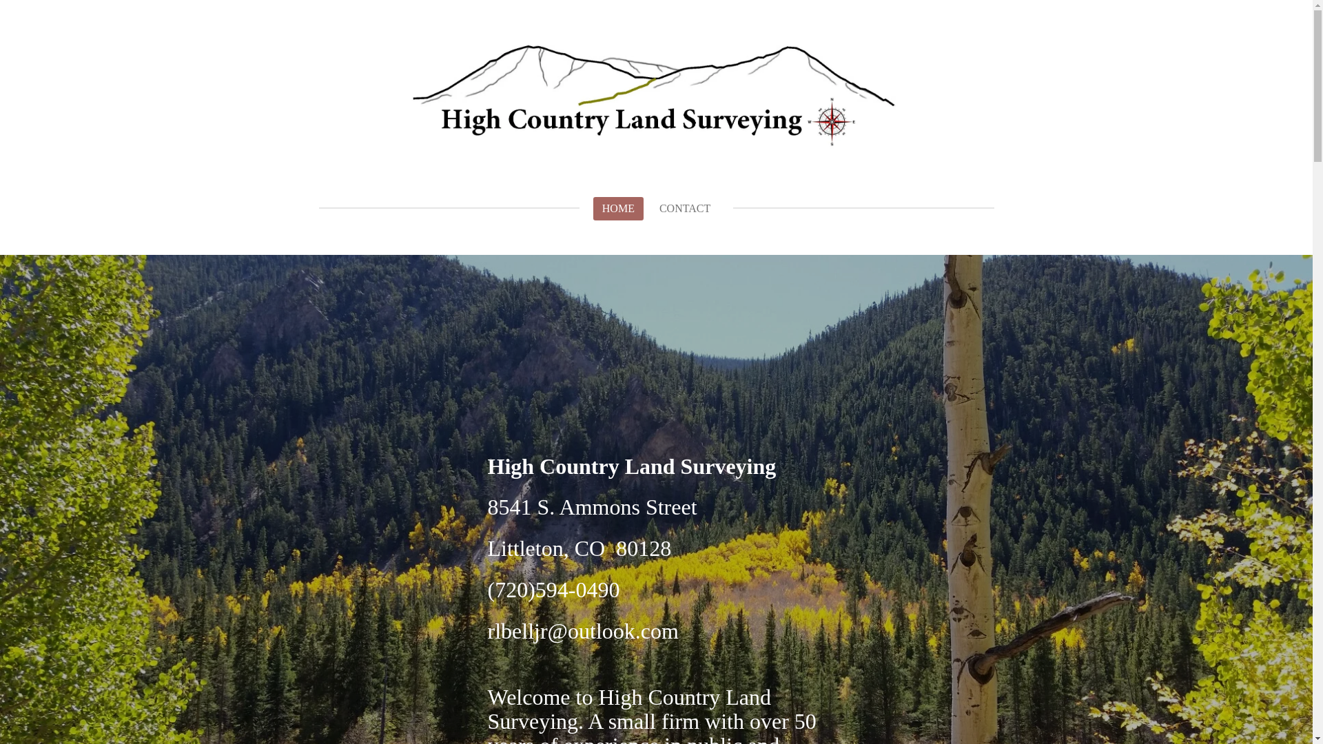 website screenshot of https://highcountrylandsurveying.com/