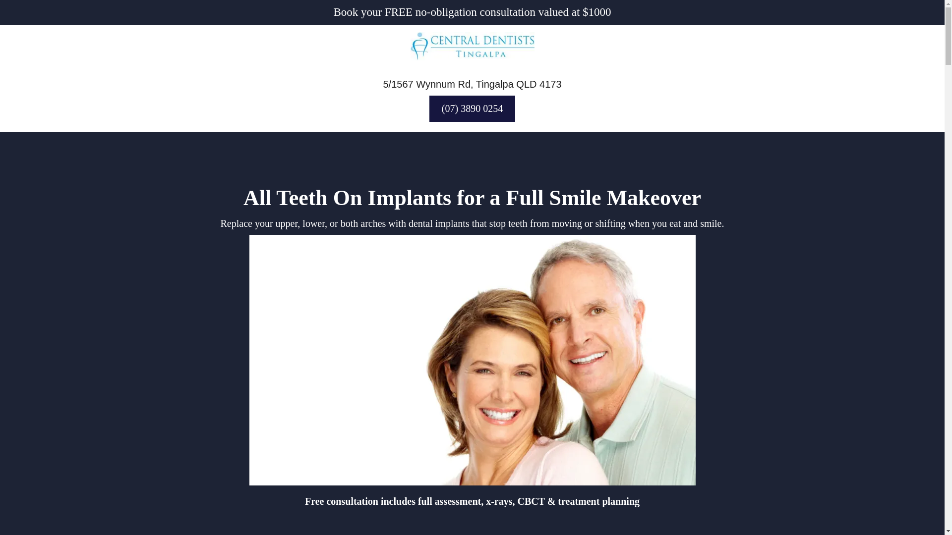 website screenshot of https://centraldentiststingalpa.site/