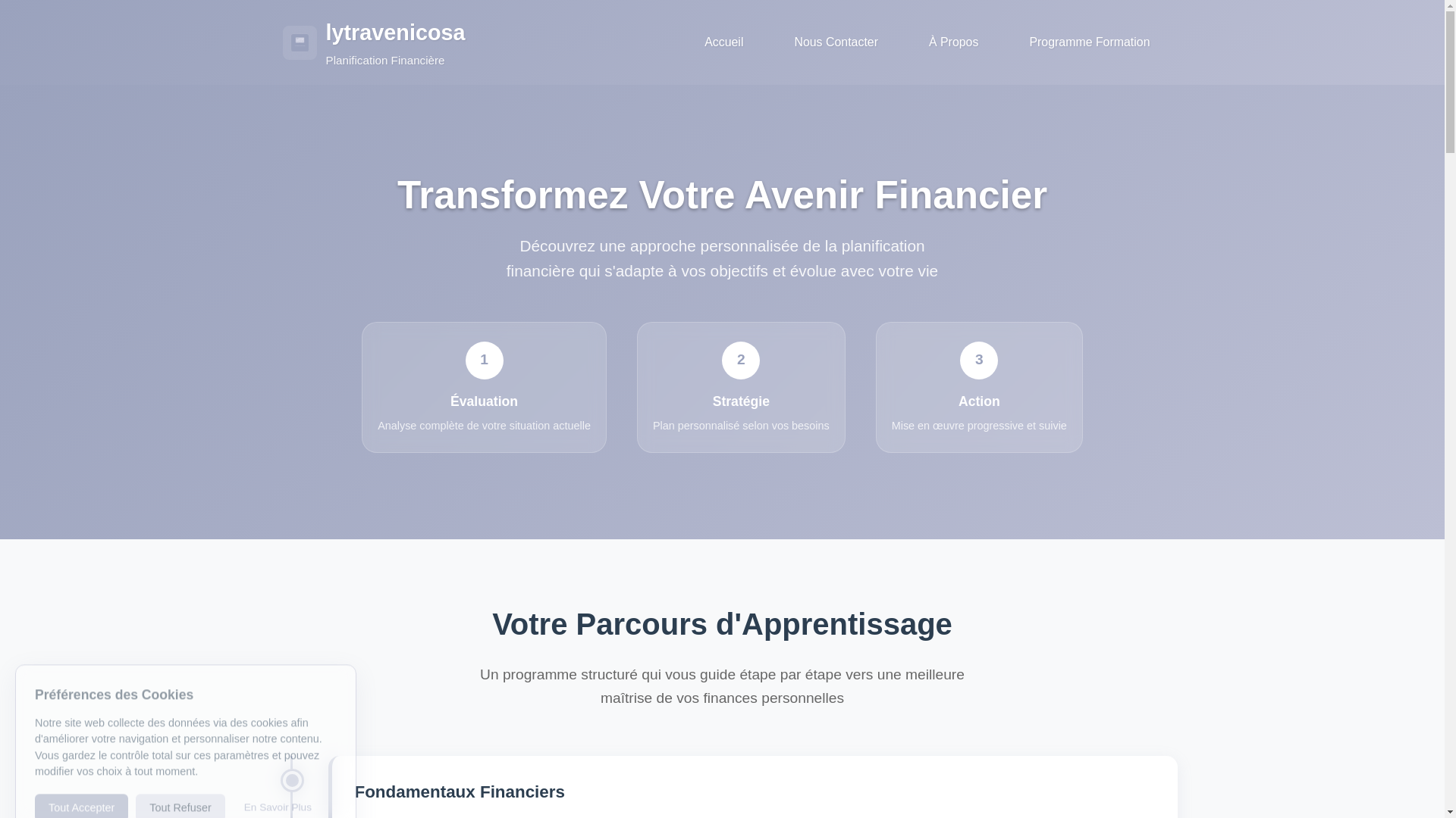 website screenshot of https://lytravenicosa.com/