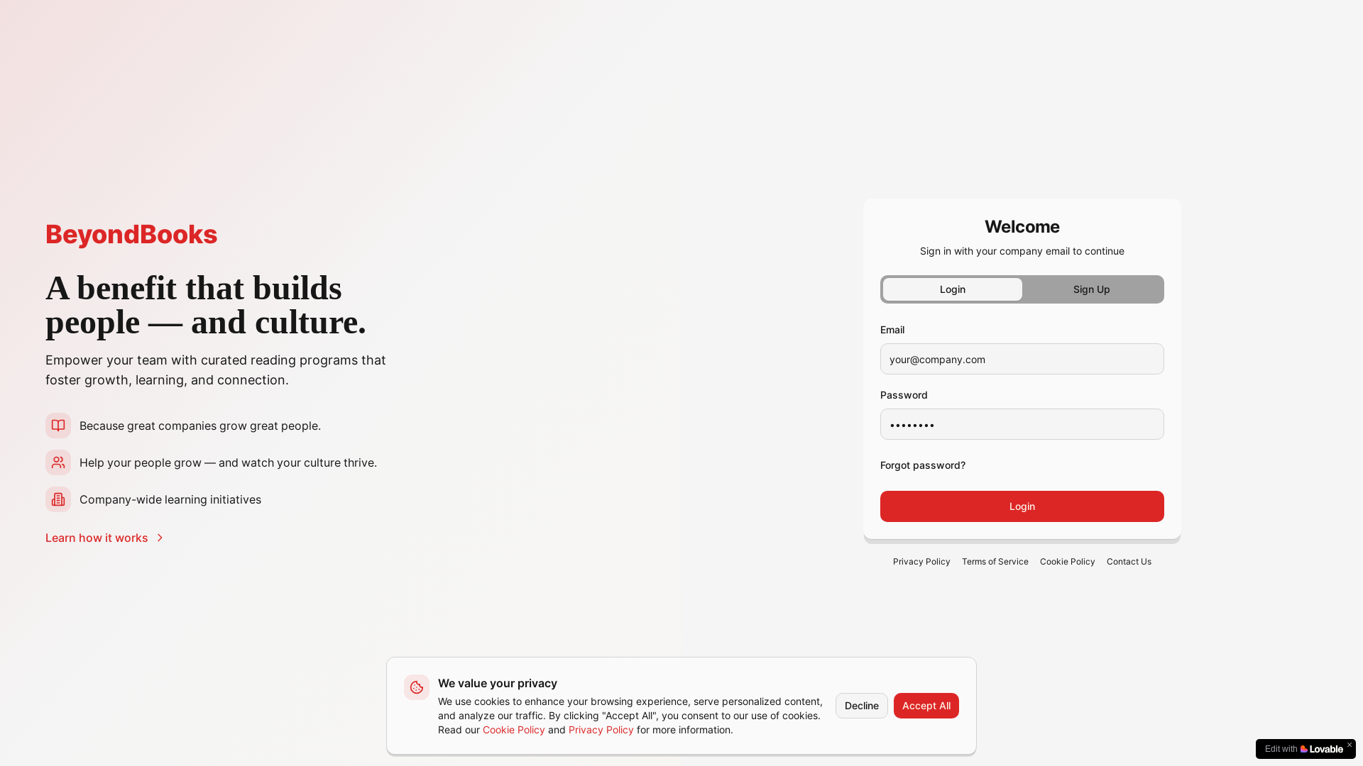 website screenshot of https://beyondbooks.es/