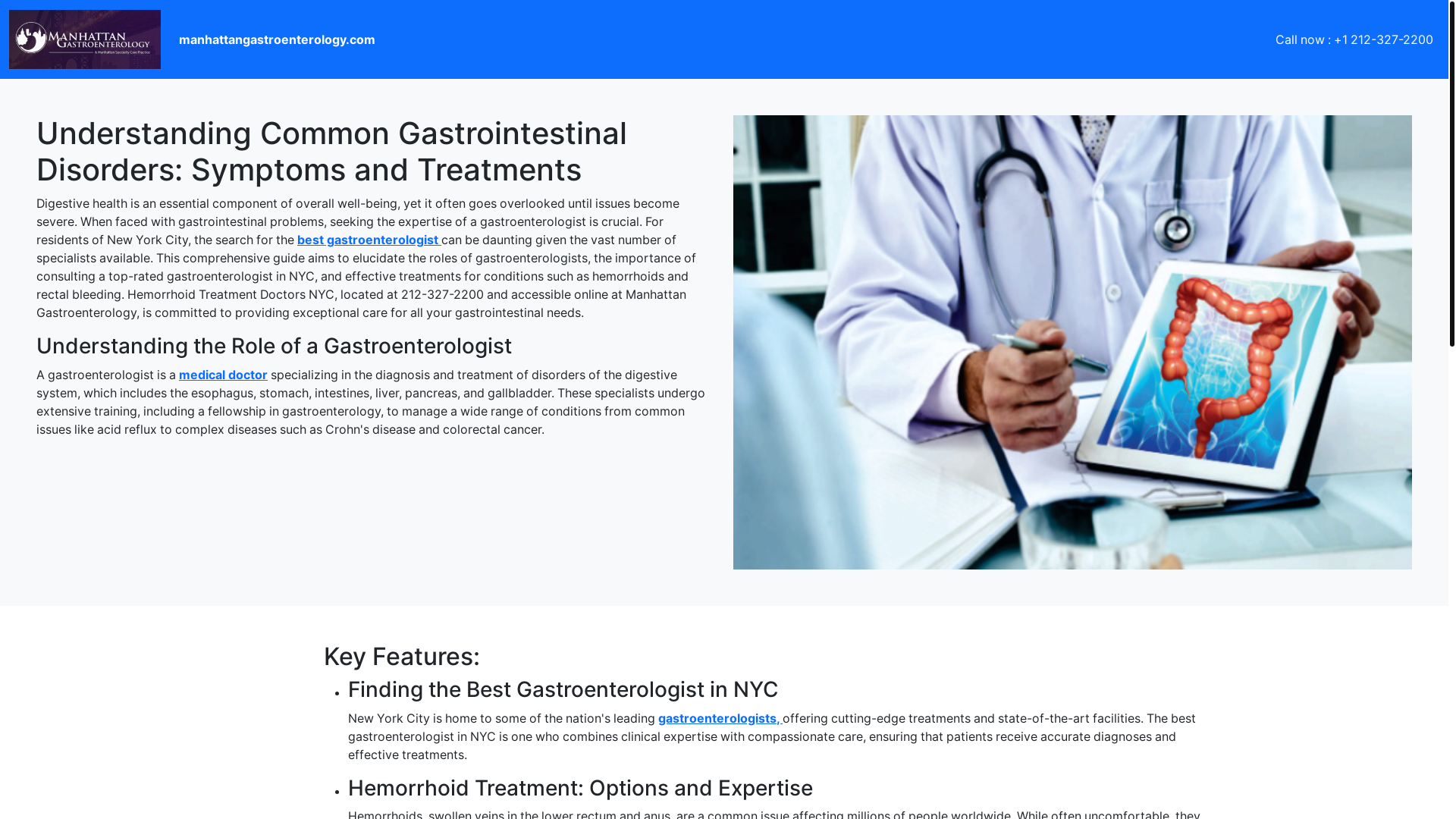website screenshot of https://understandingcommongastrointestinaldisorders.pages.dev/