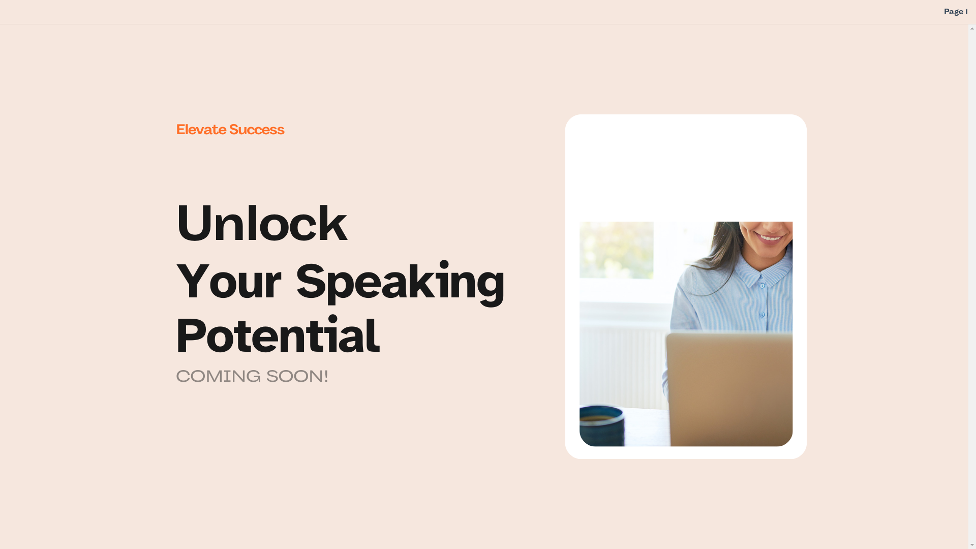 website screenshot of https://elevatesuccess.com.au/
