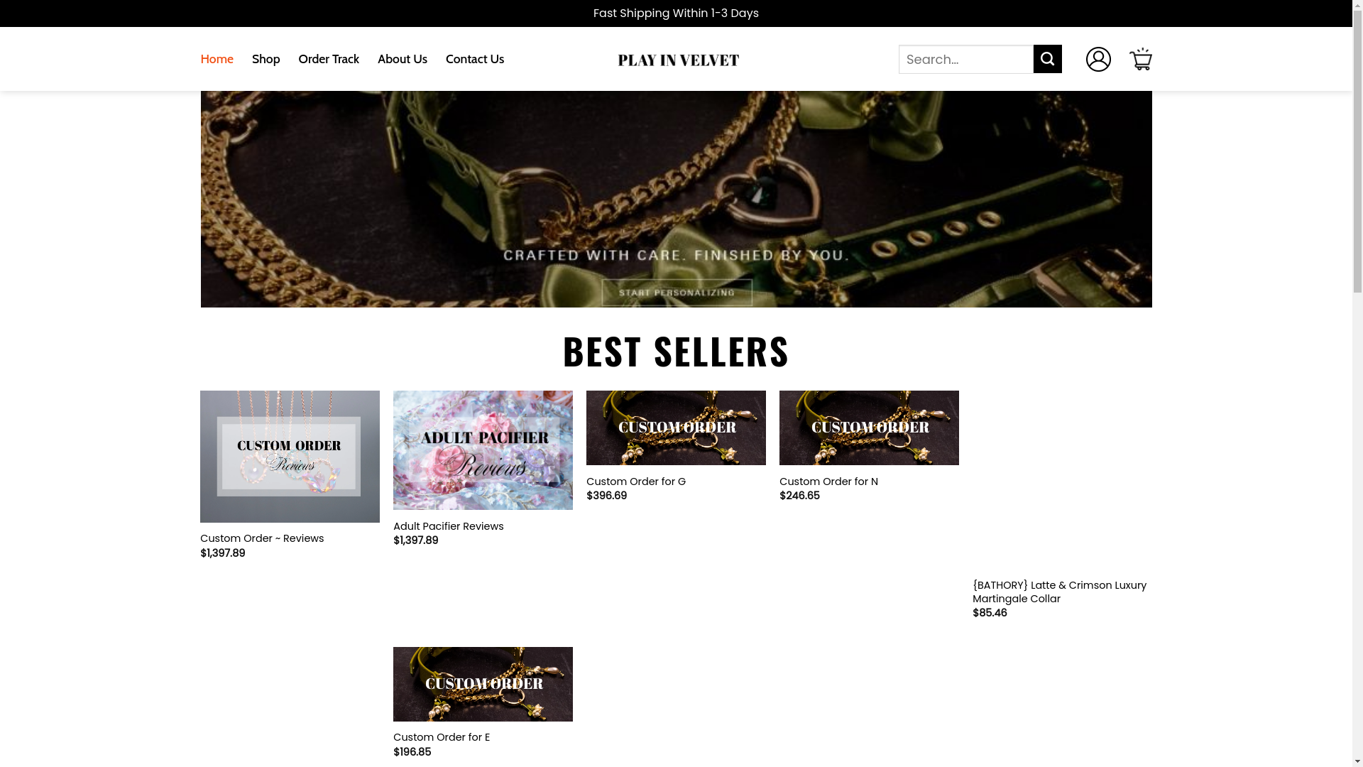 website screenshot of https://superplayinvelvet.shop/
