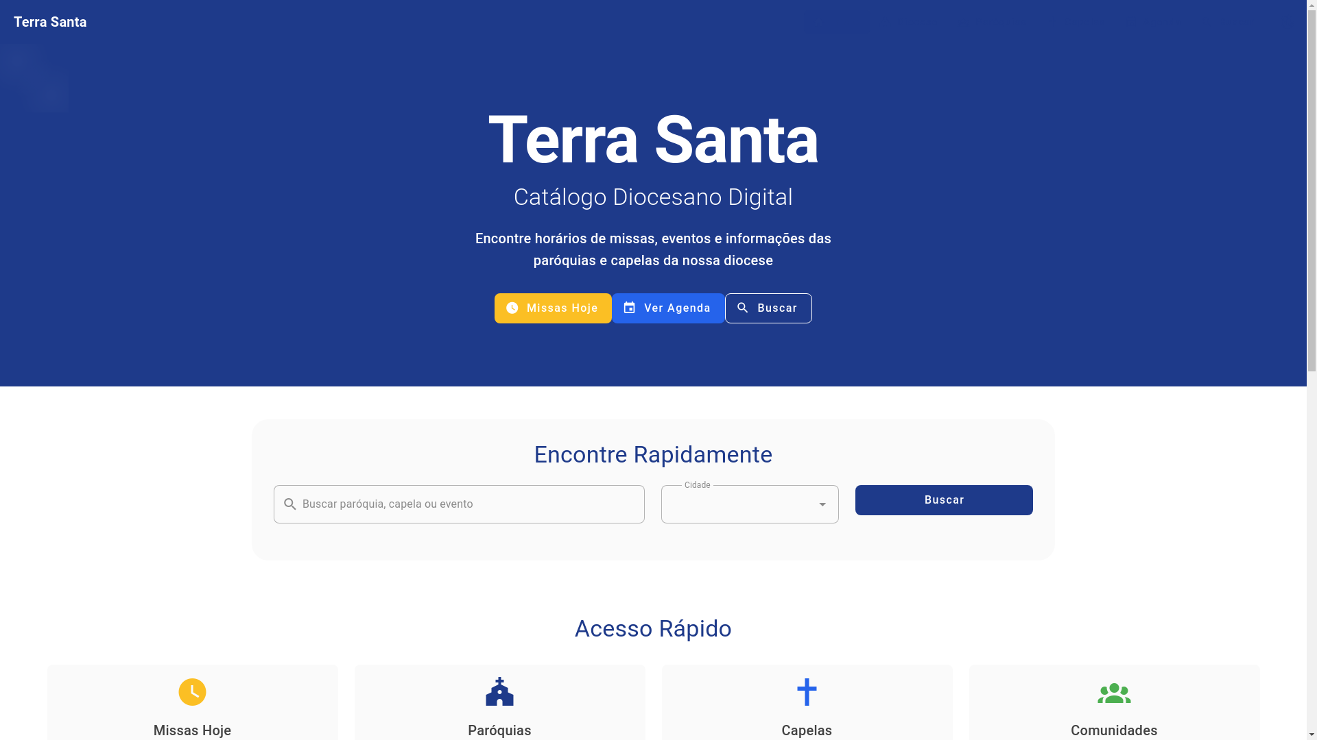 website screenshot of https://terra-santa-app.pages.dev/