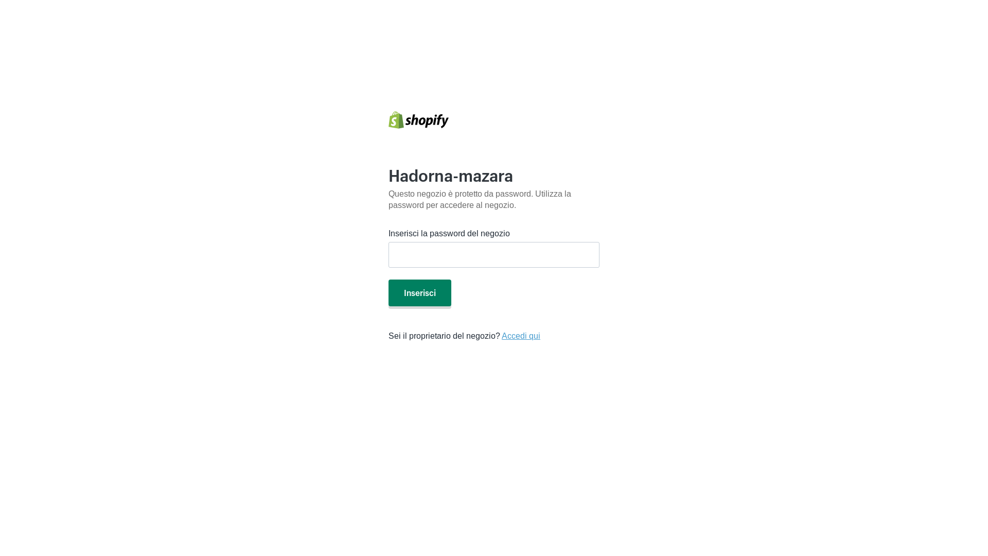 website screenshot of https://hadorna.it/
