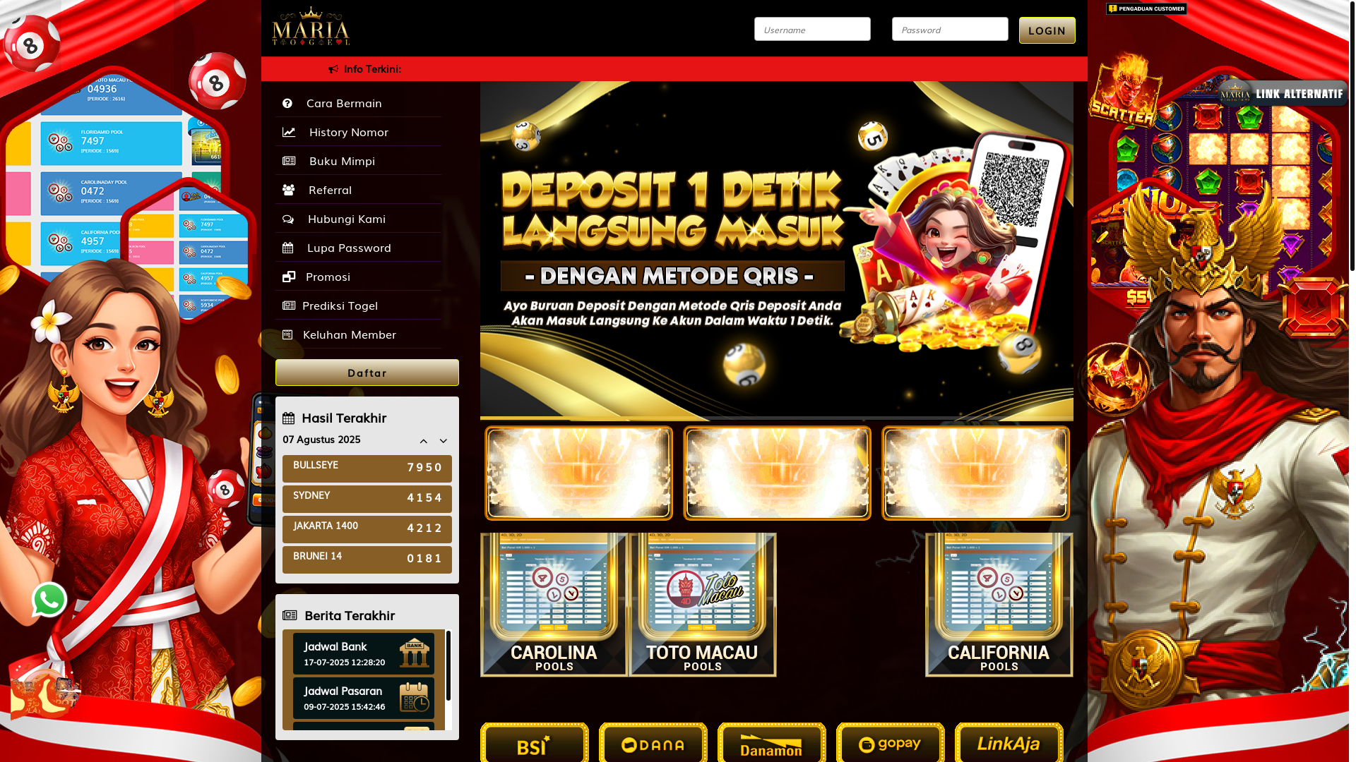 website screenshot of https://maria33452.com/