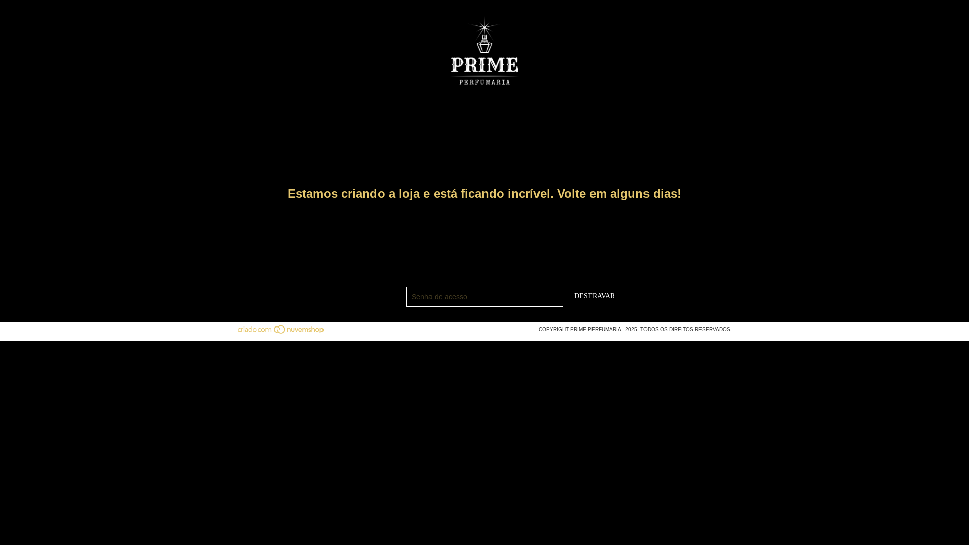 website screenshot of https://perfumariaprime.com.br/