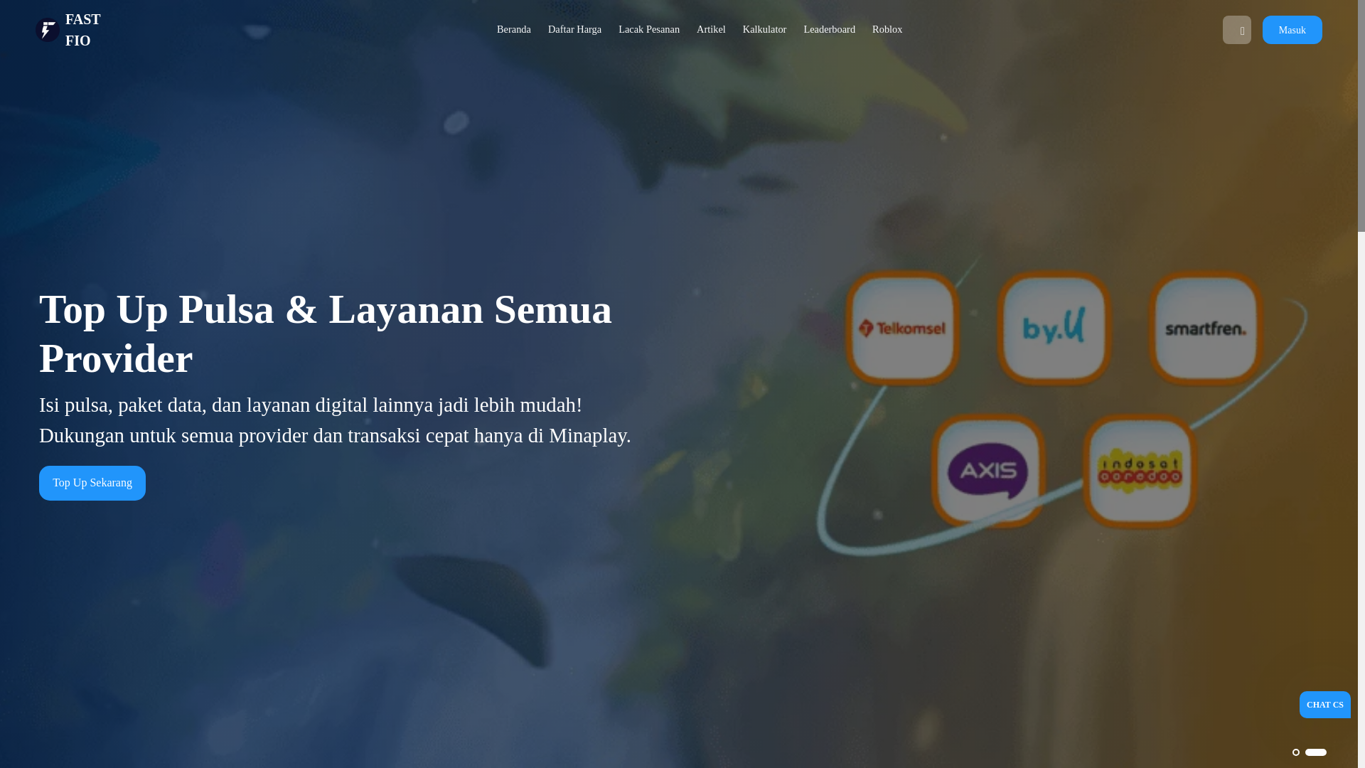 website screenshot of https://fastfio.my.id/