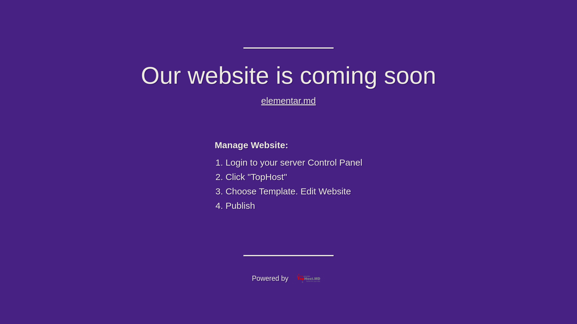 website screenshot of https://elementar.md/