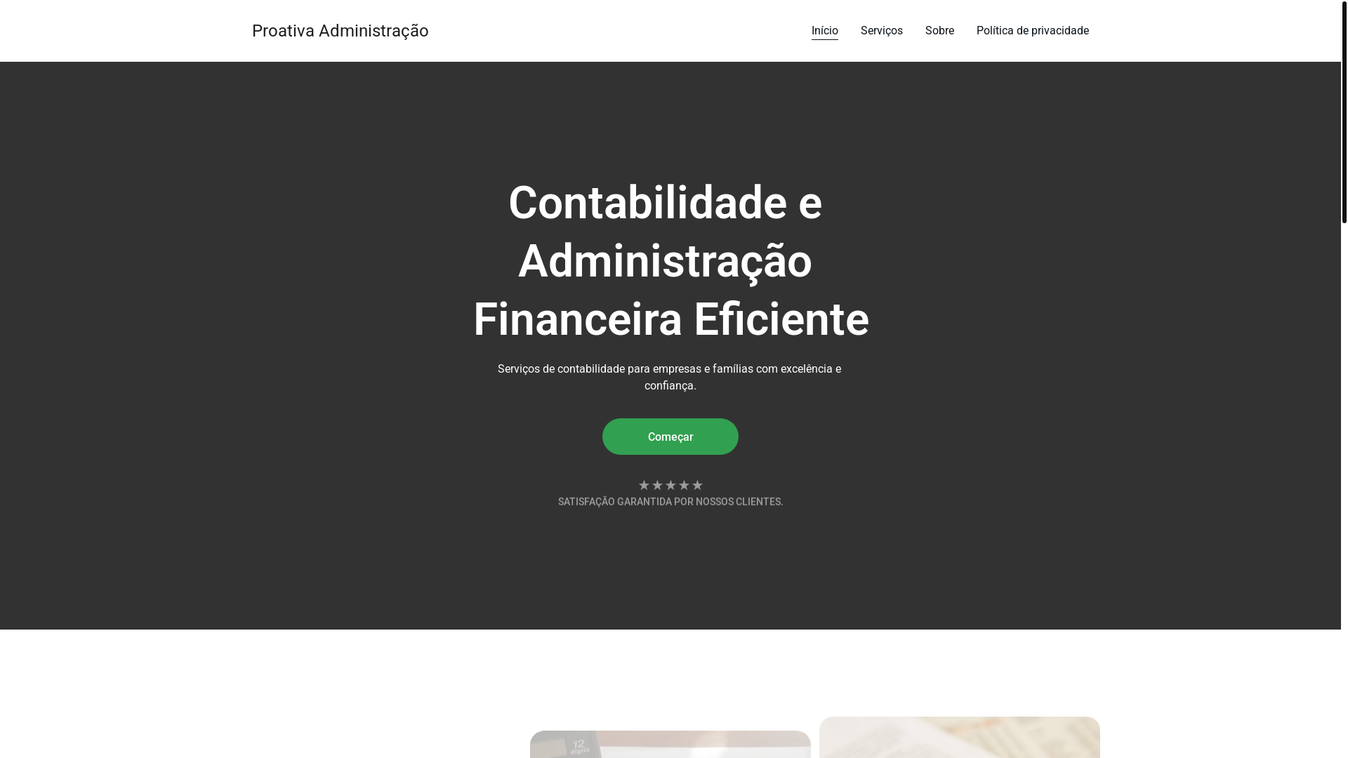 website screenshot of https://proativadministracao.shop/