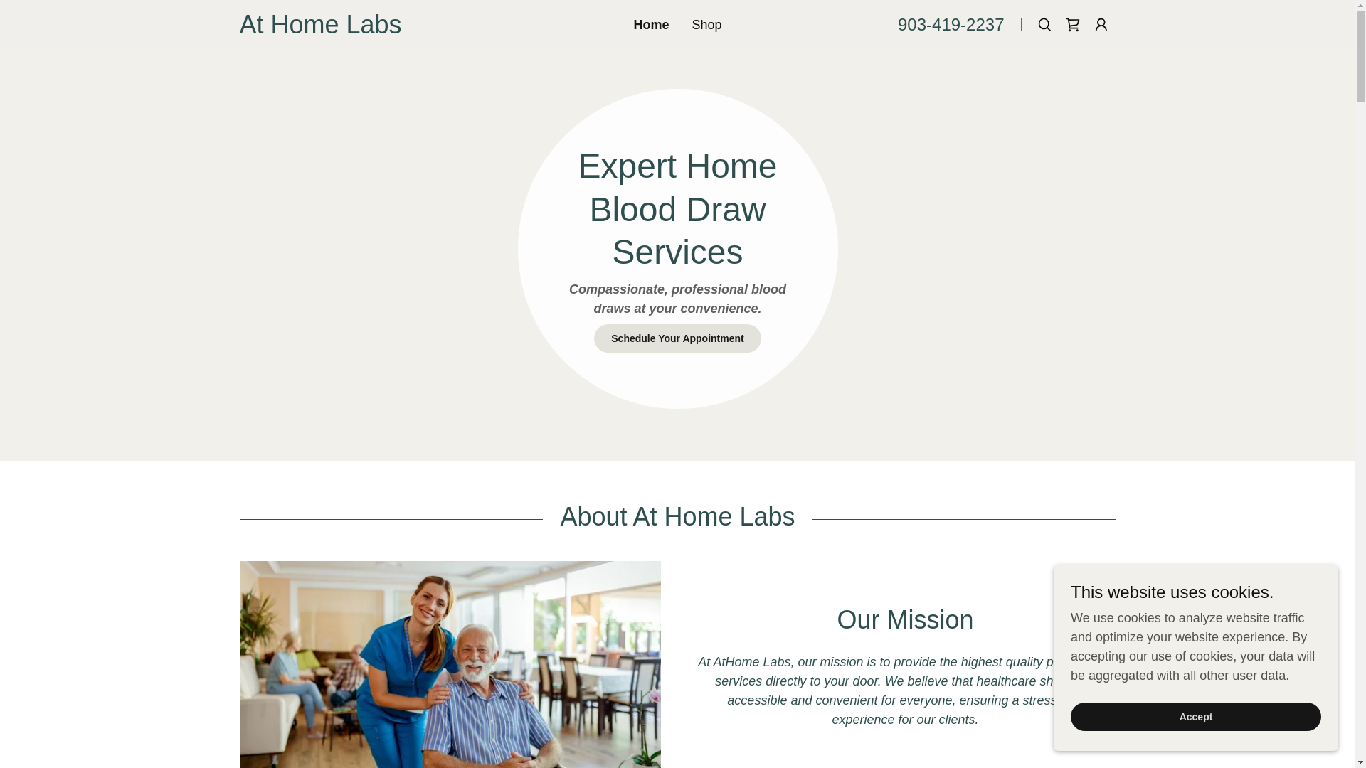 website screenshot of https://athomelabsmobilephlebotomy.com/