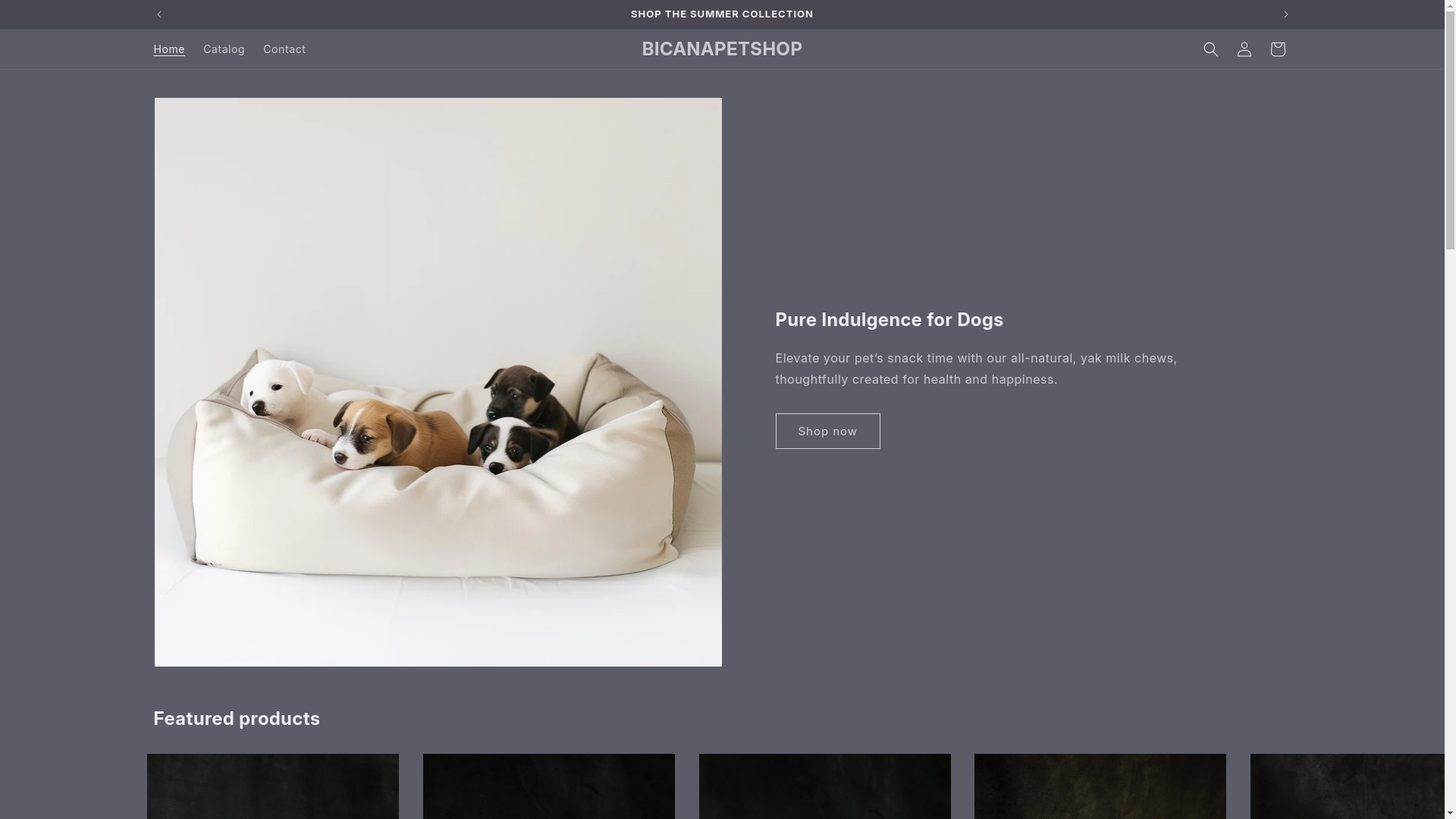 website screenshot of https://bicanapetshop.xyz/