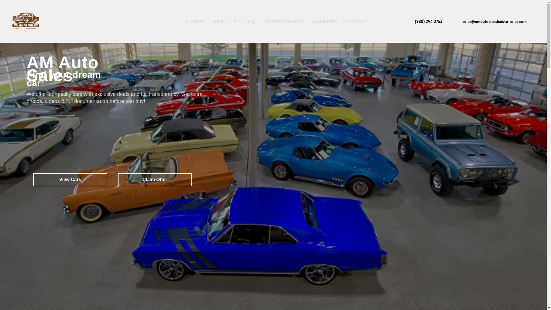 website screenshot of https://amauto-sale.com/