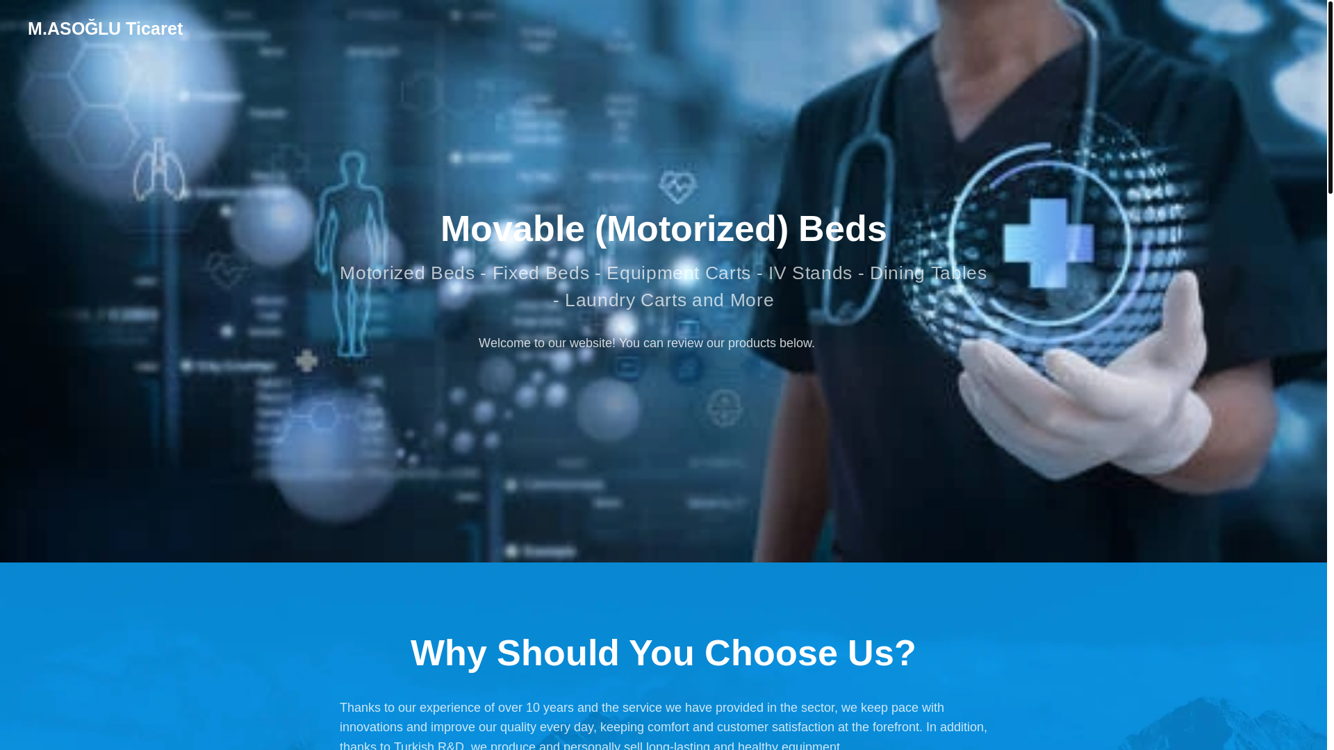 website screenshot of https://masogluticaret.com.tr/