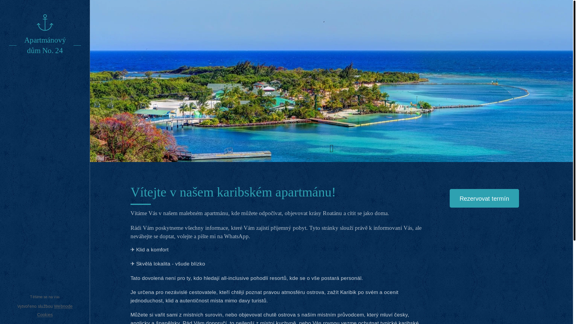 website screenshot of https://roatan-petr.cz/