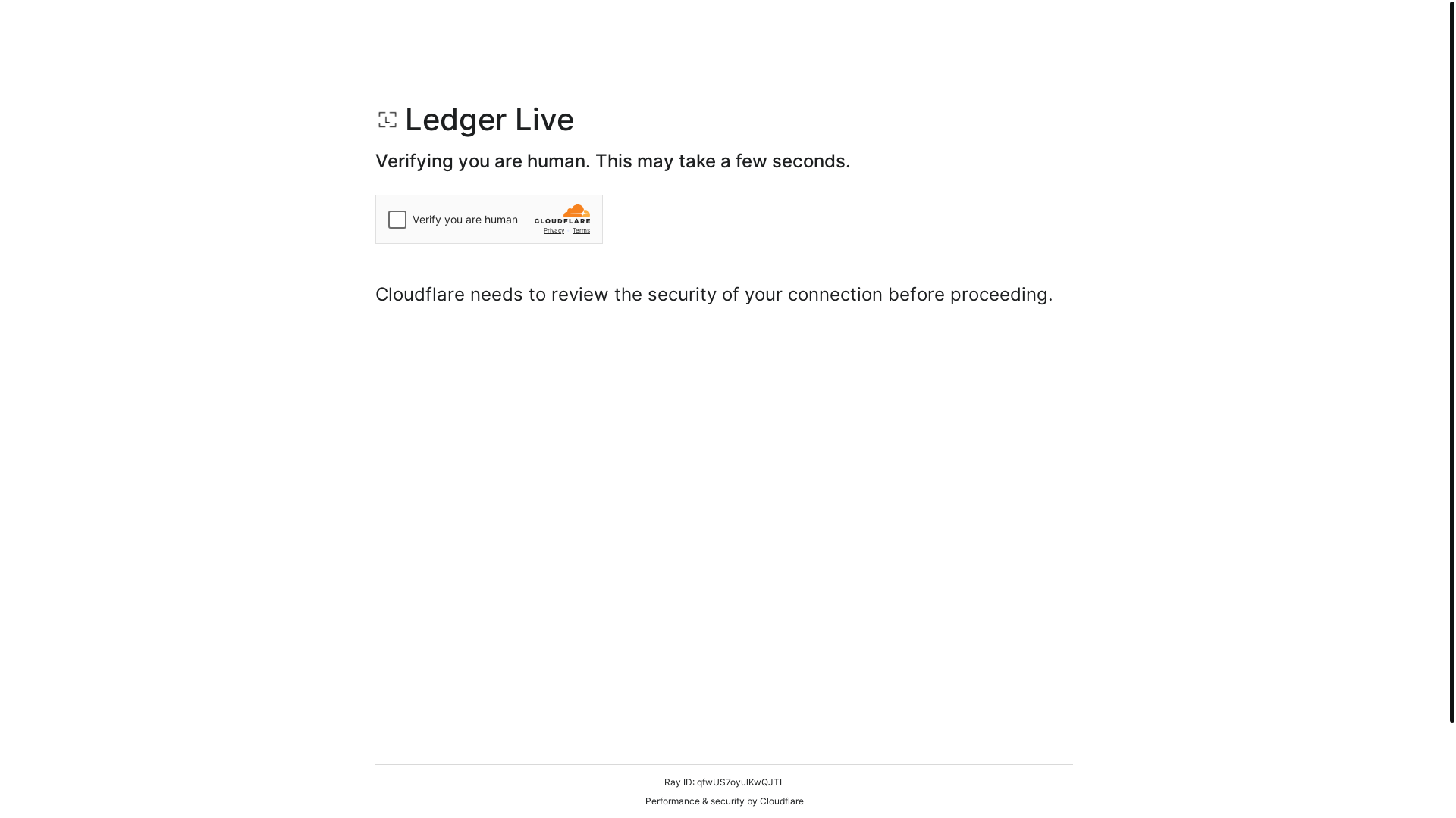 website screenshot of https://nano-ledger.live