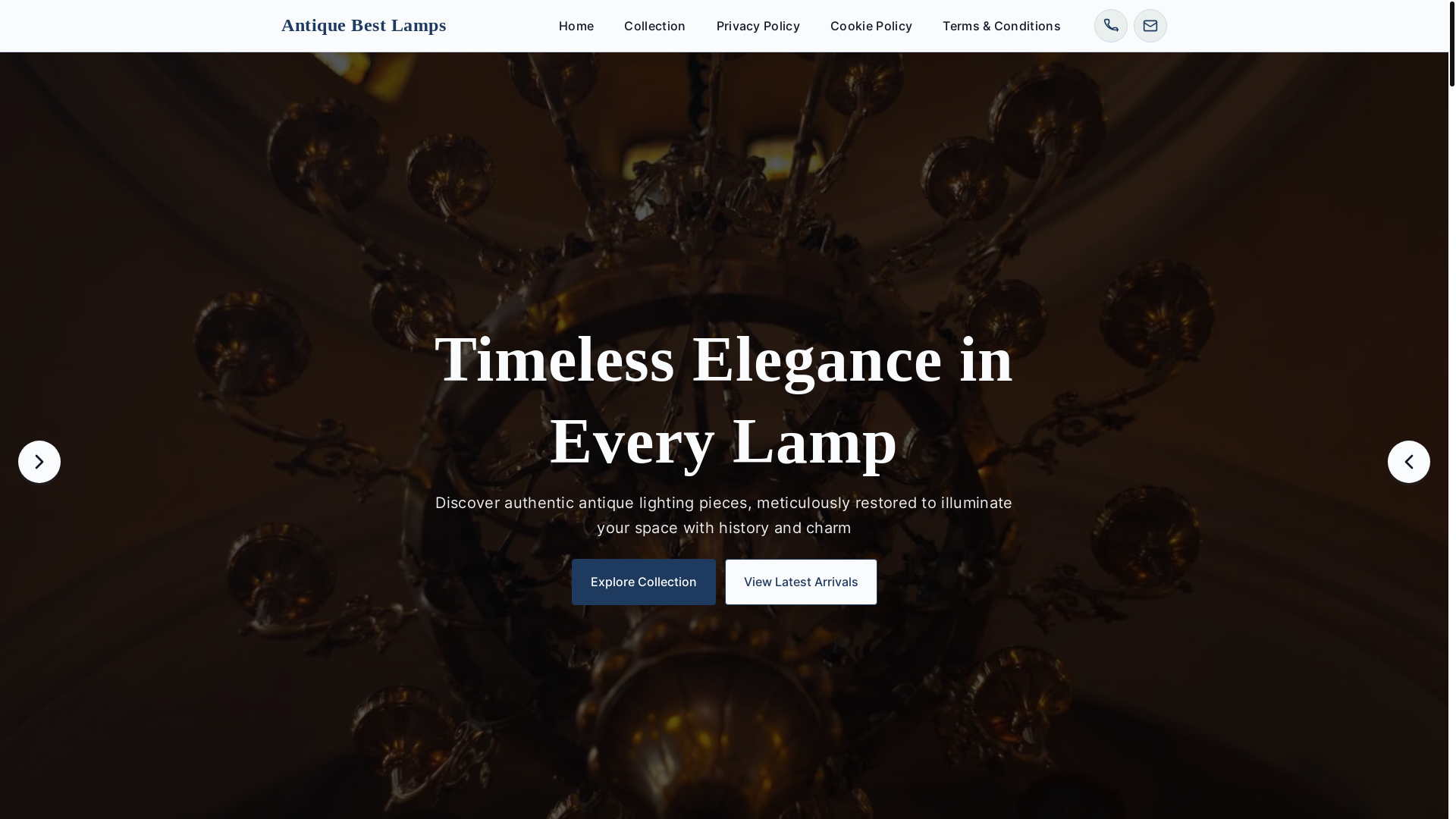 website screenshot of https://antiquebestlamps.ink/