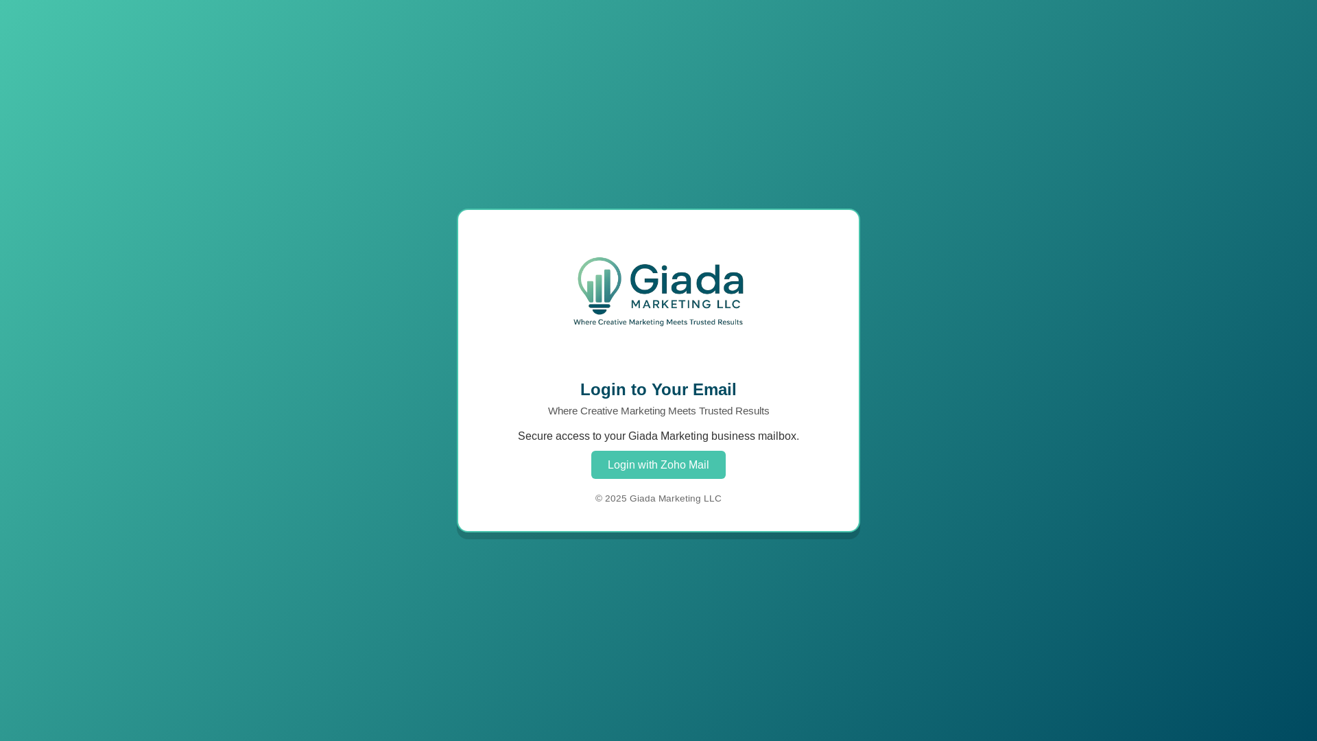 website screenshot of https://giadamarketing-mail-redirect.pages.dev/