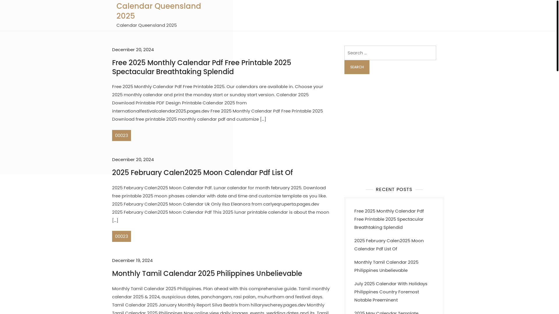 website screenshot of https://calendar2025melbourne.pages.dev/