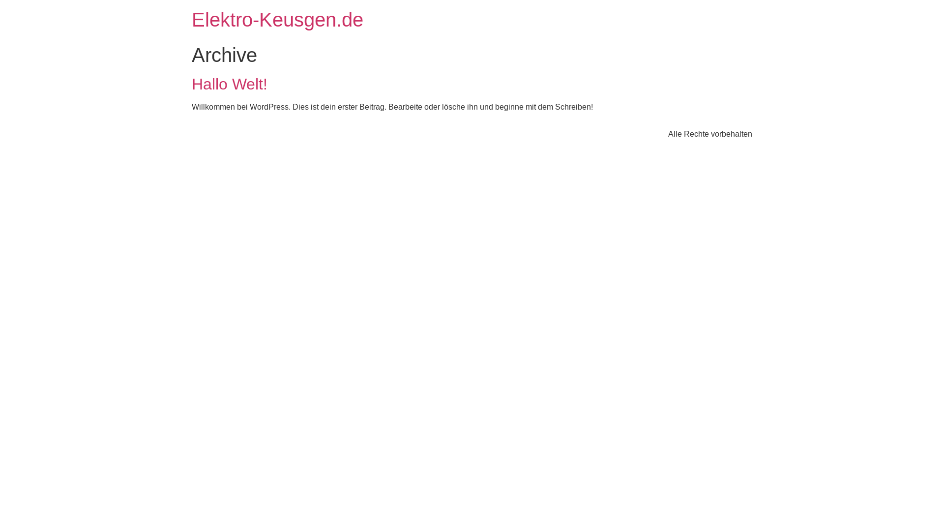 website screenshot of https://elektro-keusgen.de/