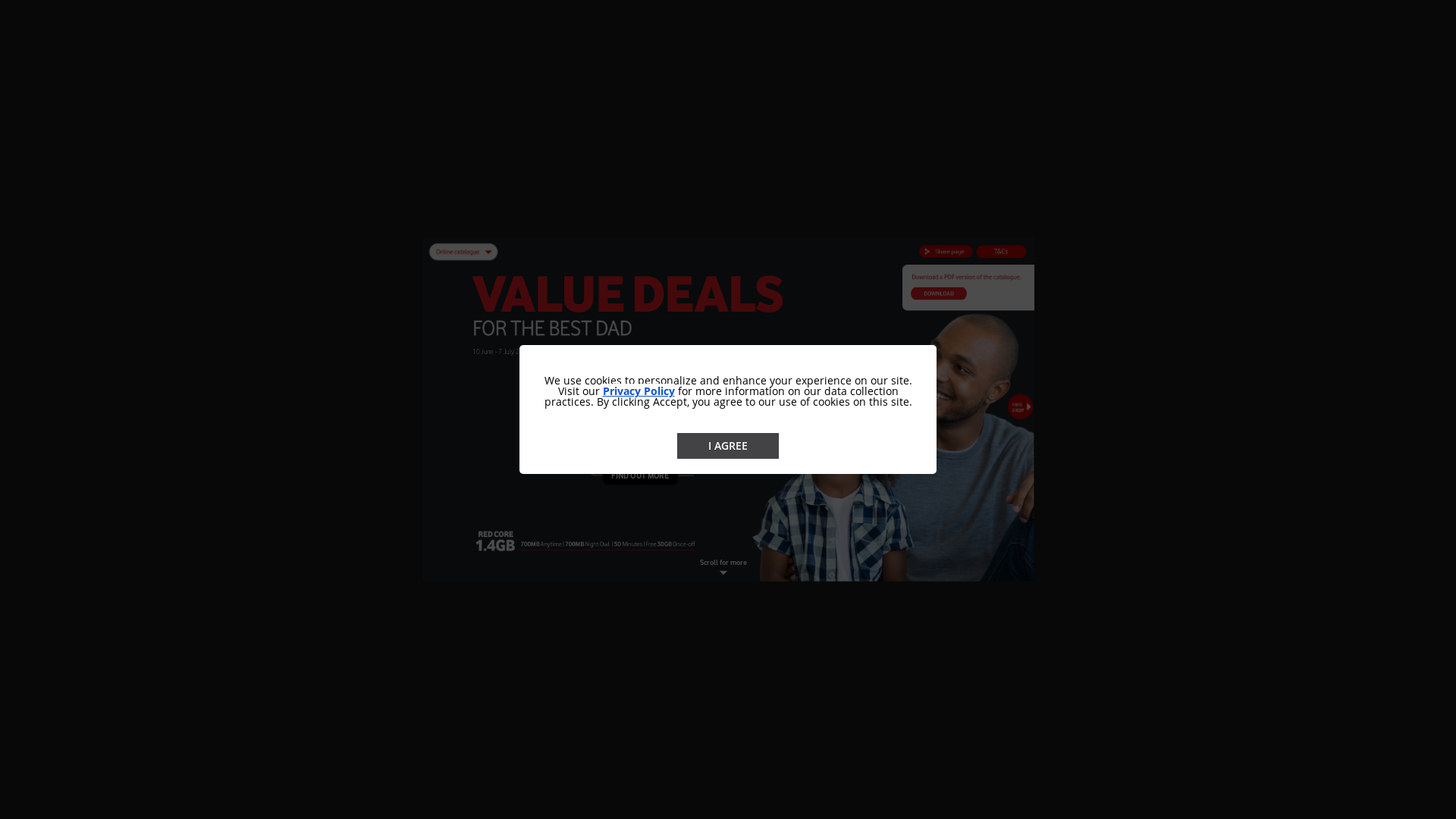 website screenshot of https://vodacom.pubhub.studio/june-25/cover