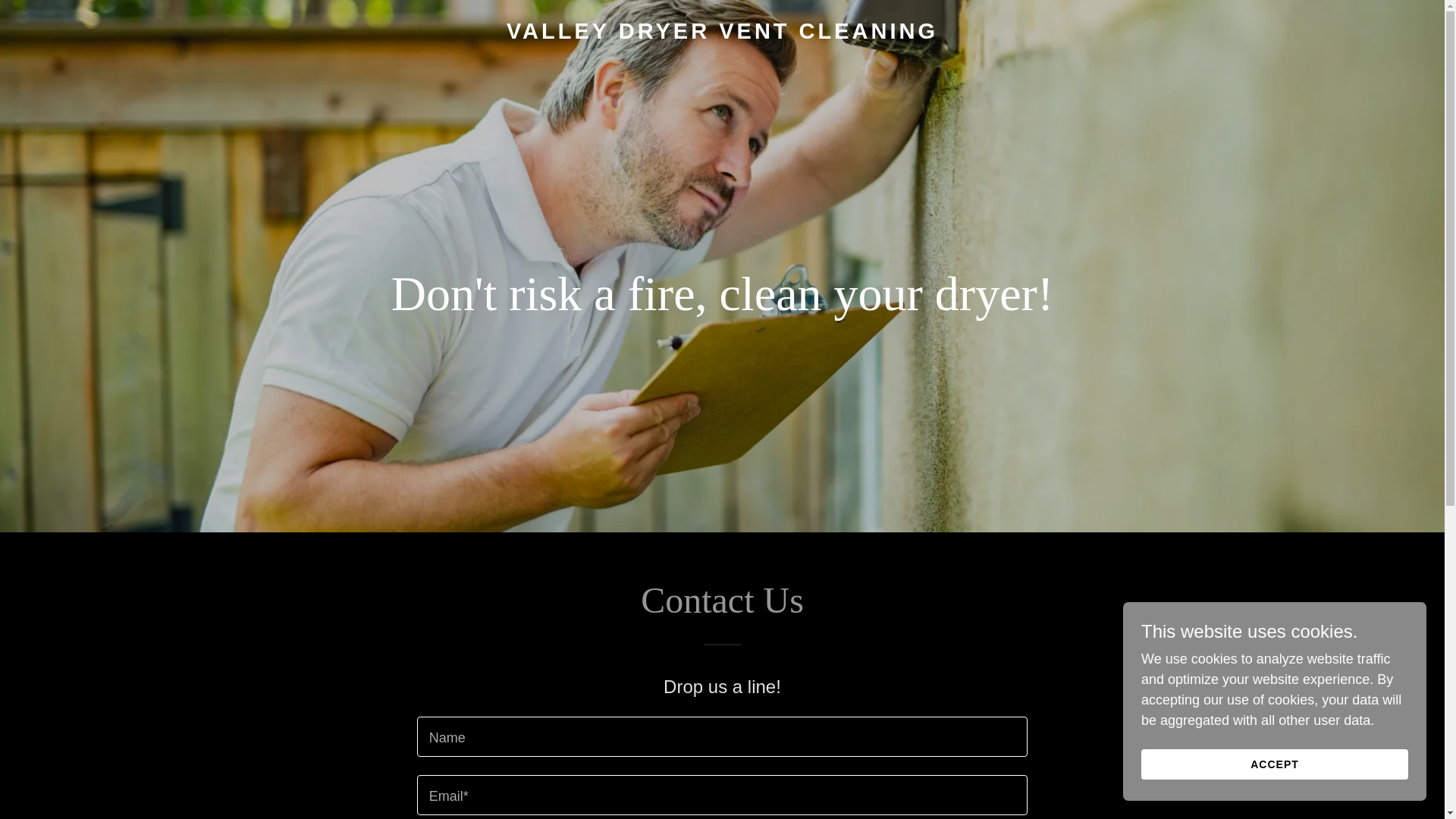 website screenshot of https://valleydryerventcleaning.com/
