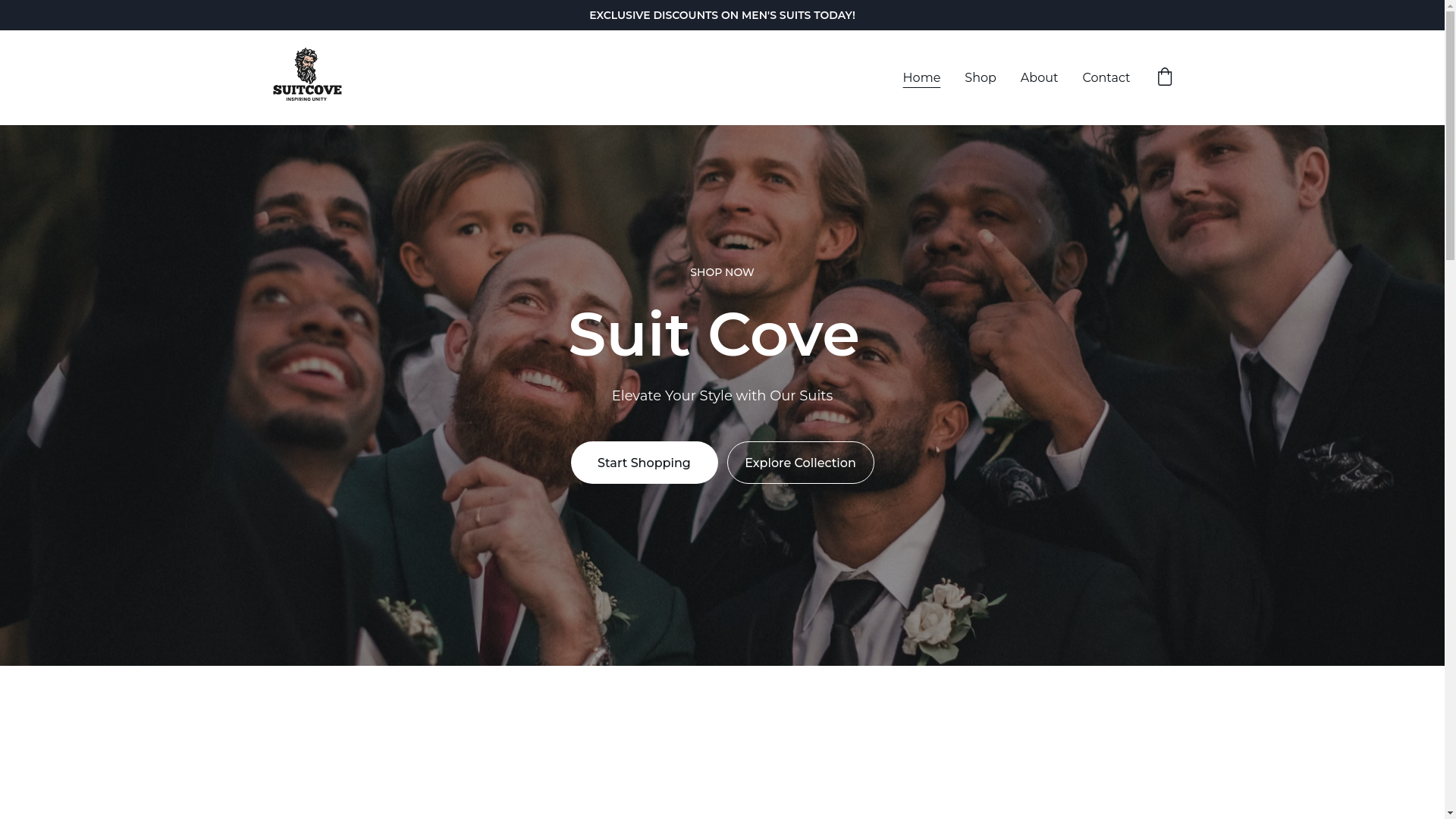 website screenshot of https://suitcove.online/