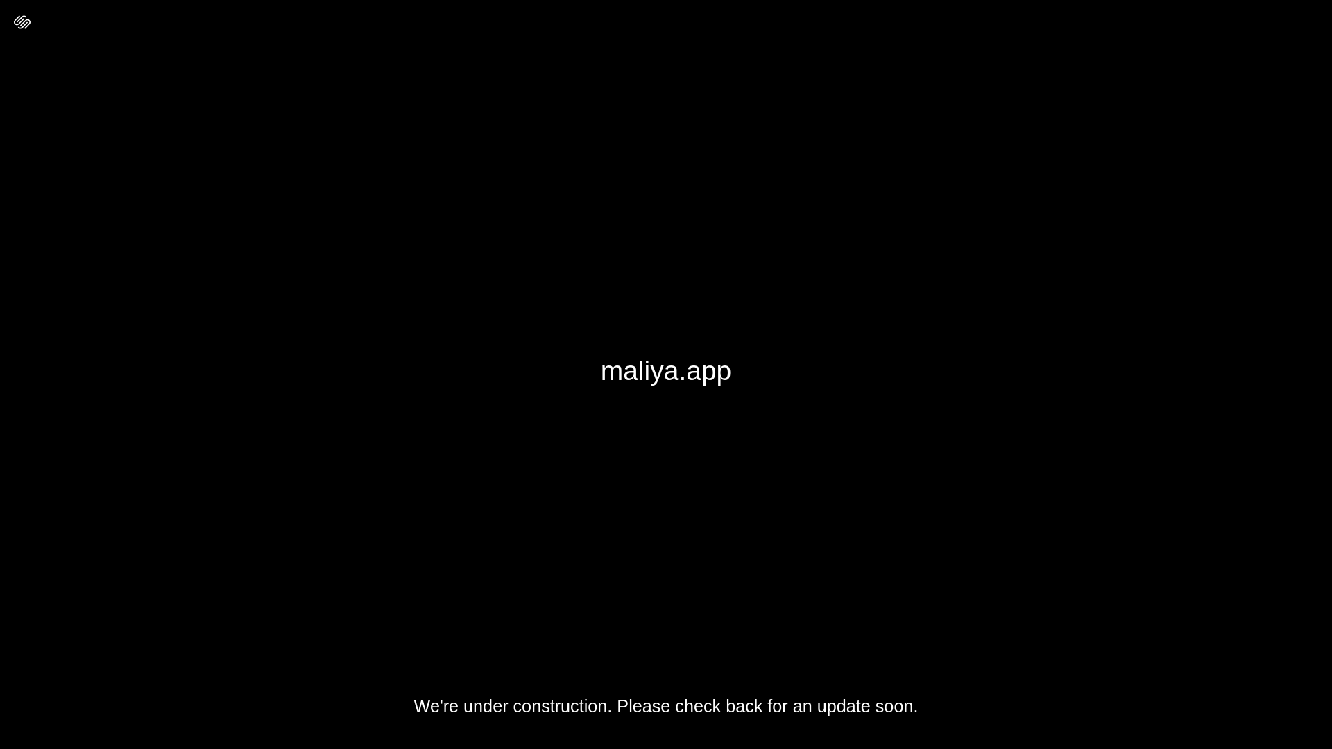 website screenshot of https://maliya.app/