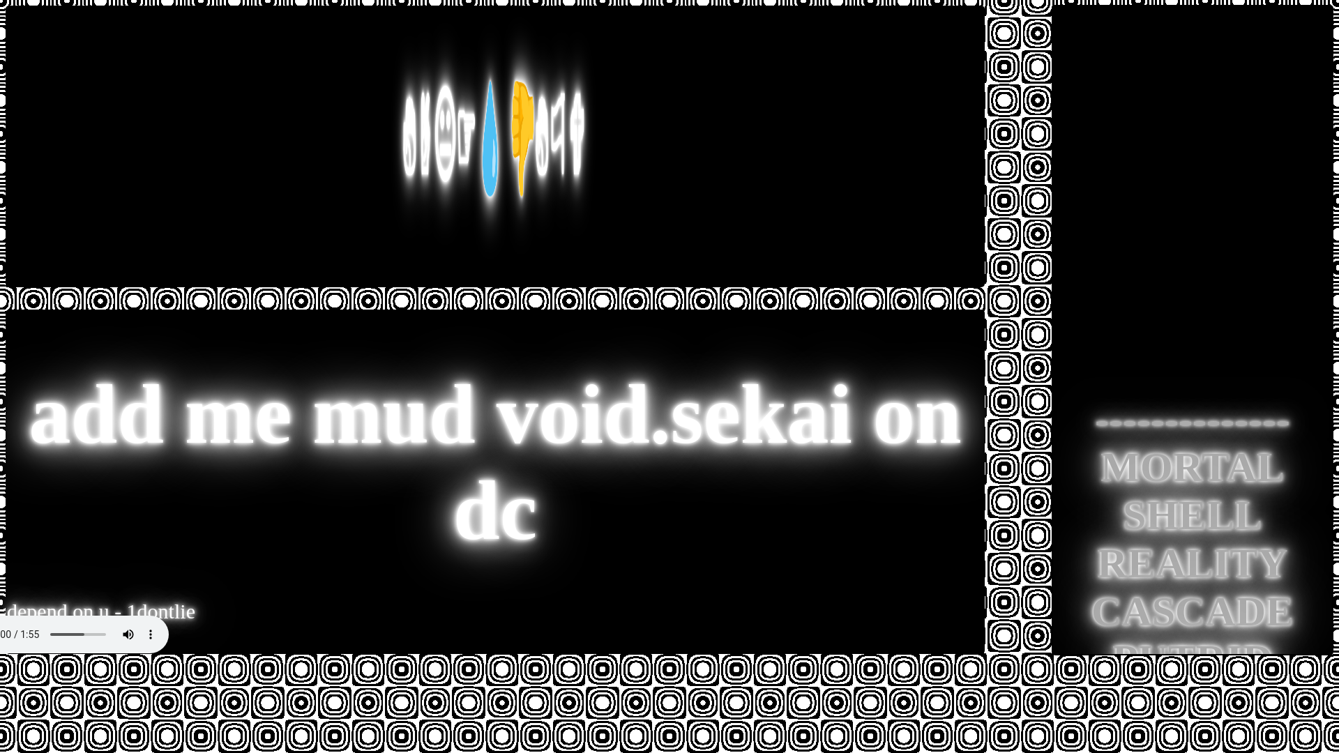 website screenshot of https://voidsekai.observer/