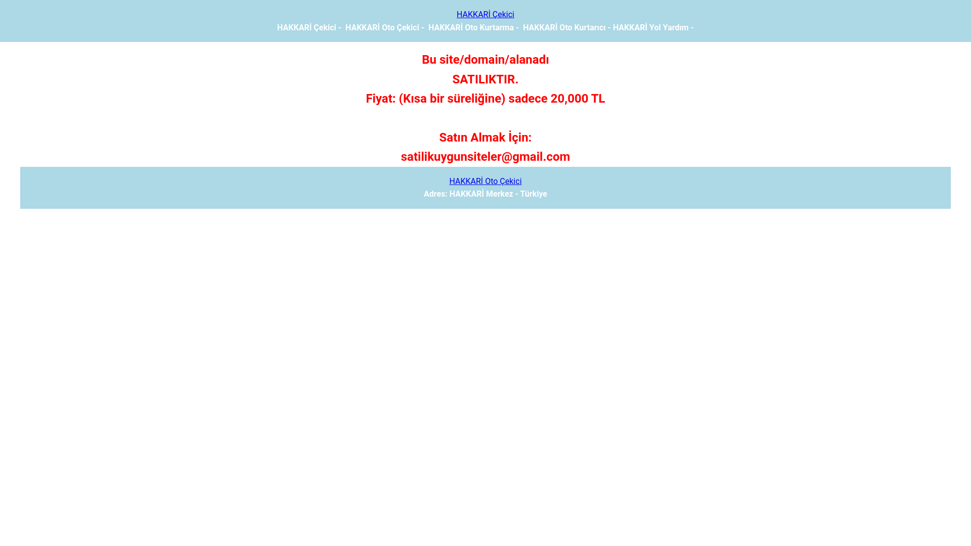 website screenshot of https://hakkaricekici.com/