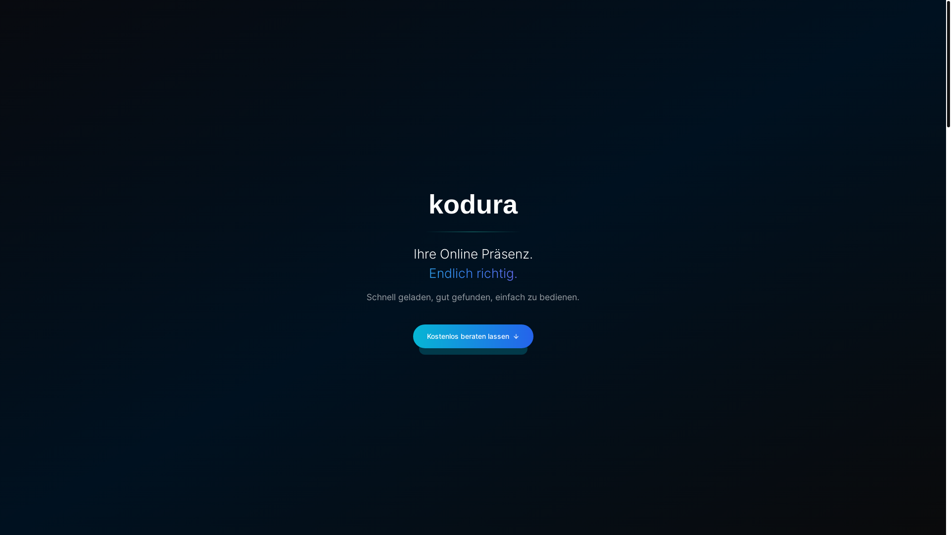 website screenshot of https://kodura.ch/