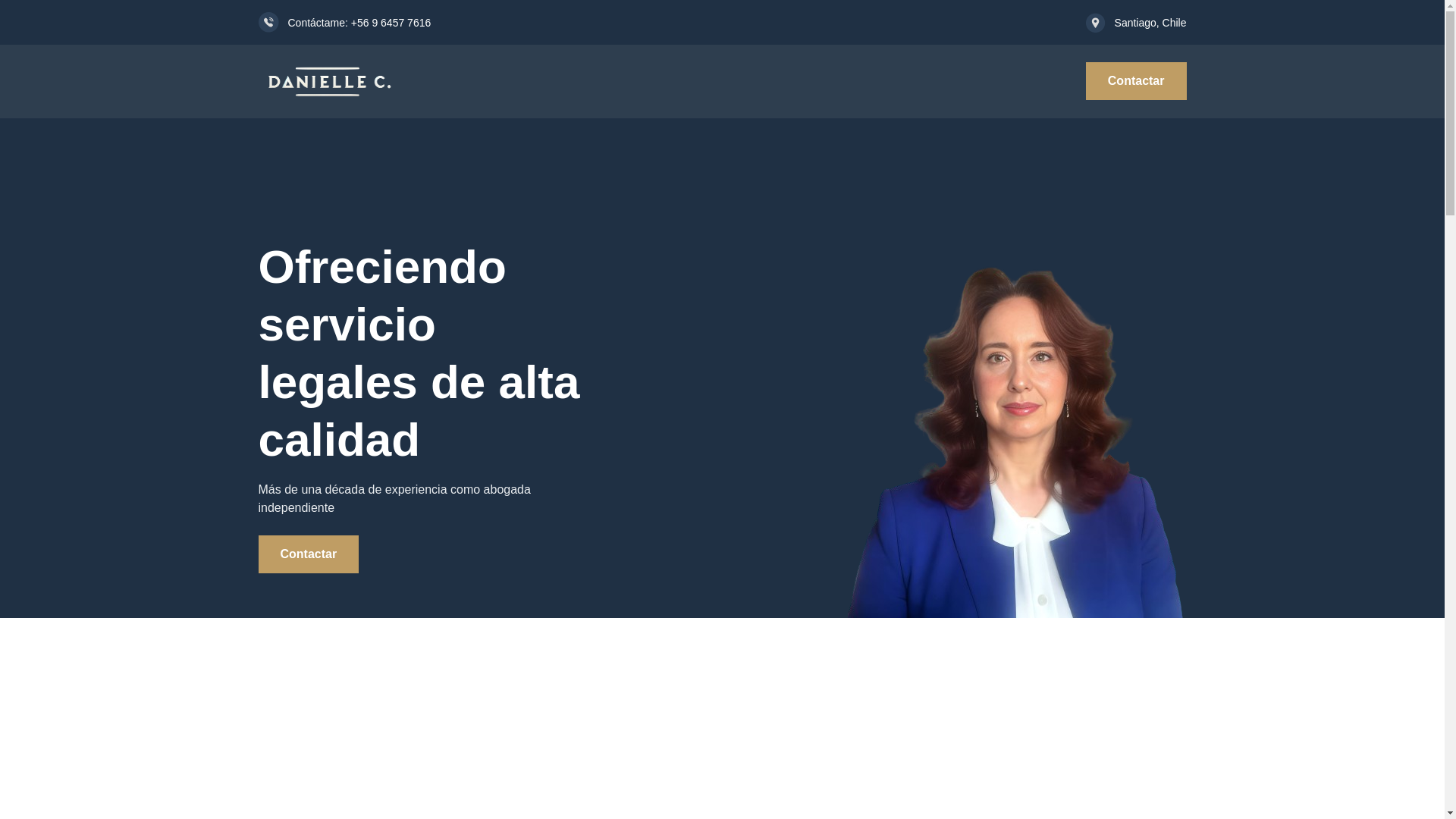website screenshot of https://danielle.cl/