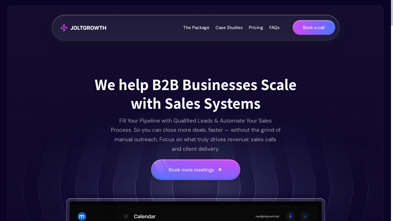 website screenshot of https://gojoltgrowthsolutions.com/