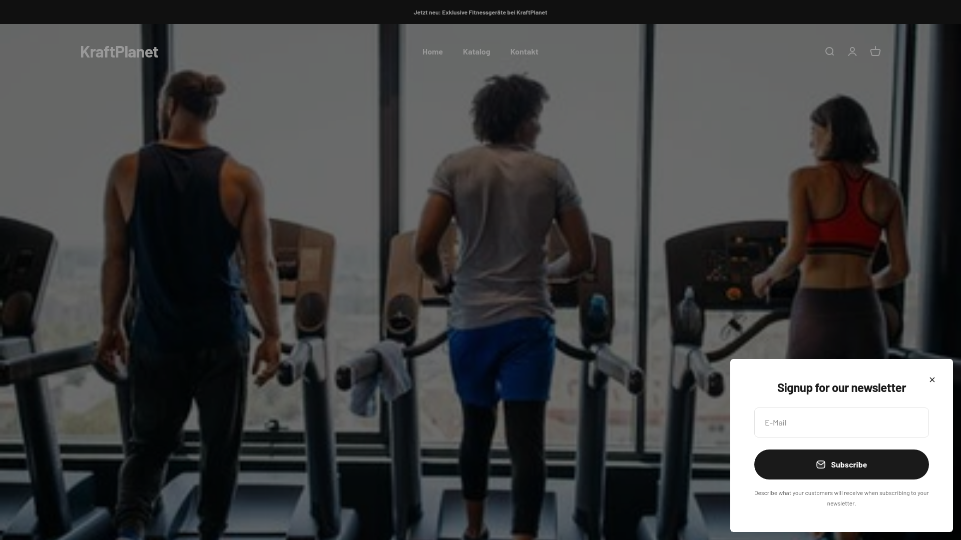 website screenshot of https://kraftplanet.shop/