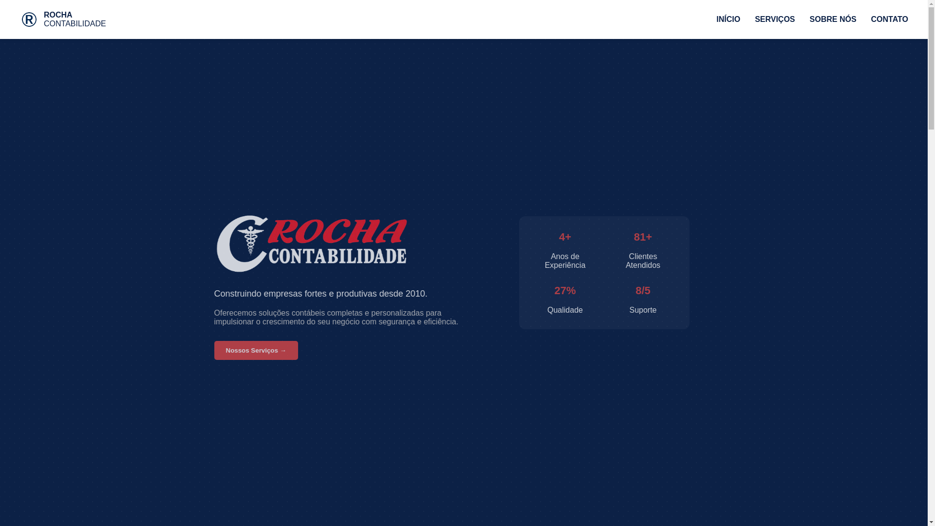 website screenshot of https://rochaassessoriacontabil.com.br/