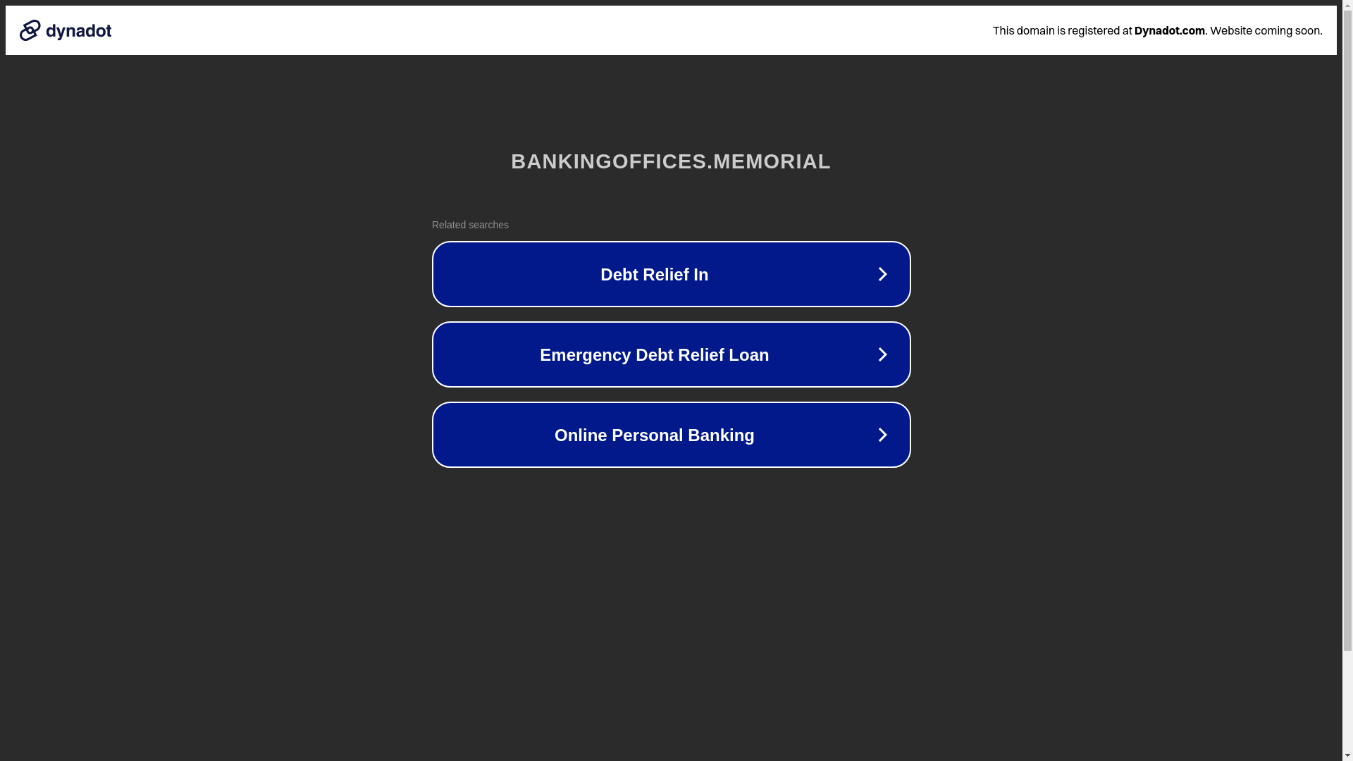 website screenshot of https://bankingoffices.memorial/