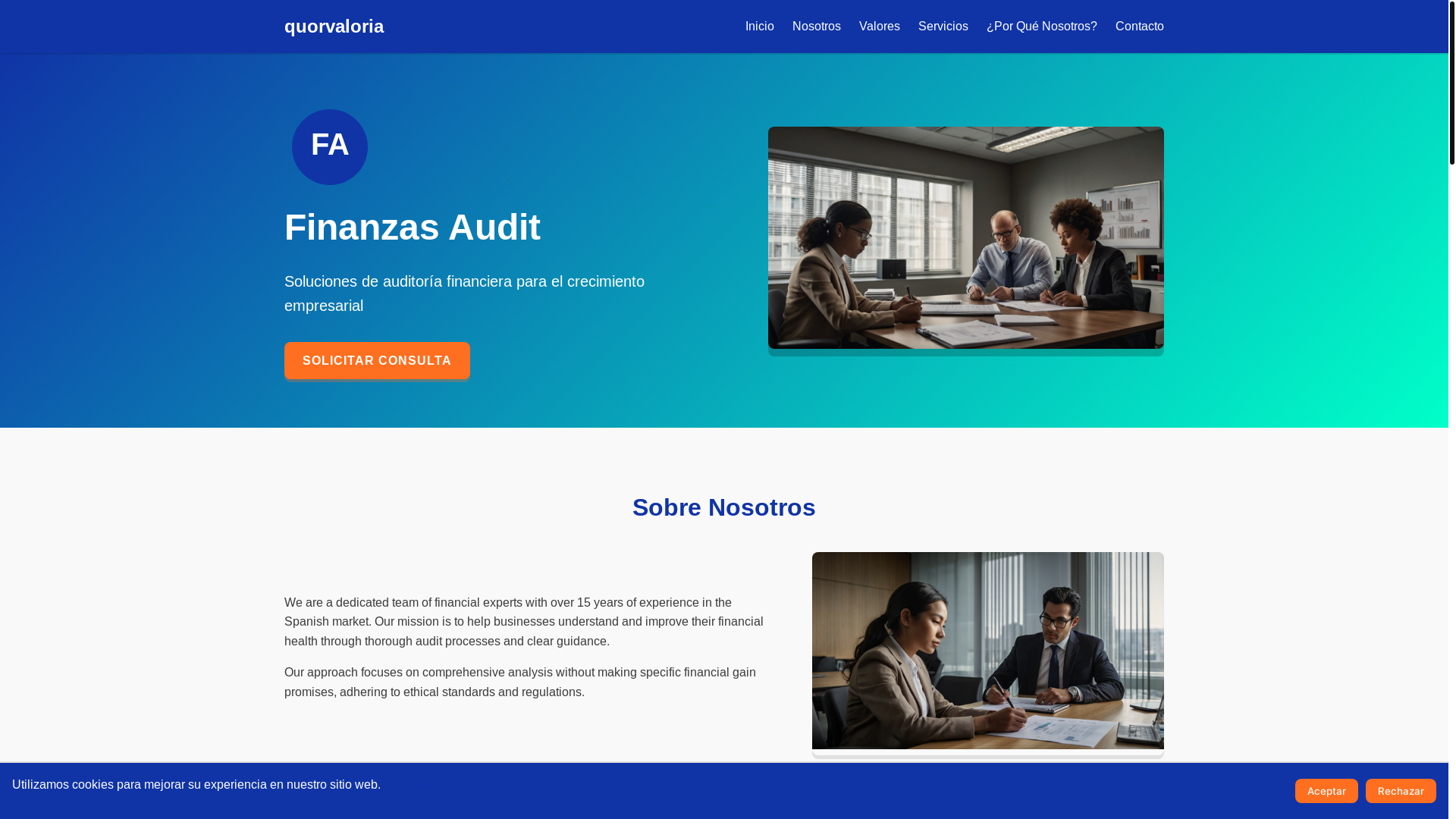 website screenshot of https://quorvaloria.com/