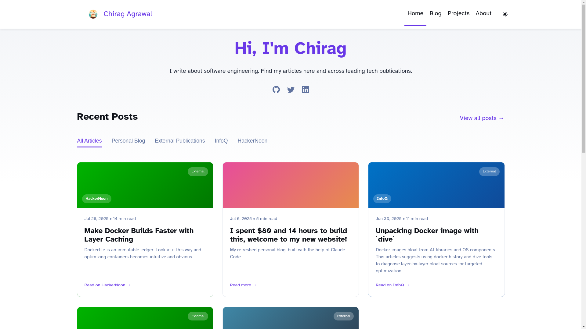 website screenshot of https://chiraga-io.pages.dev/