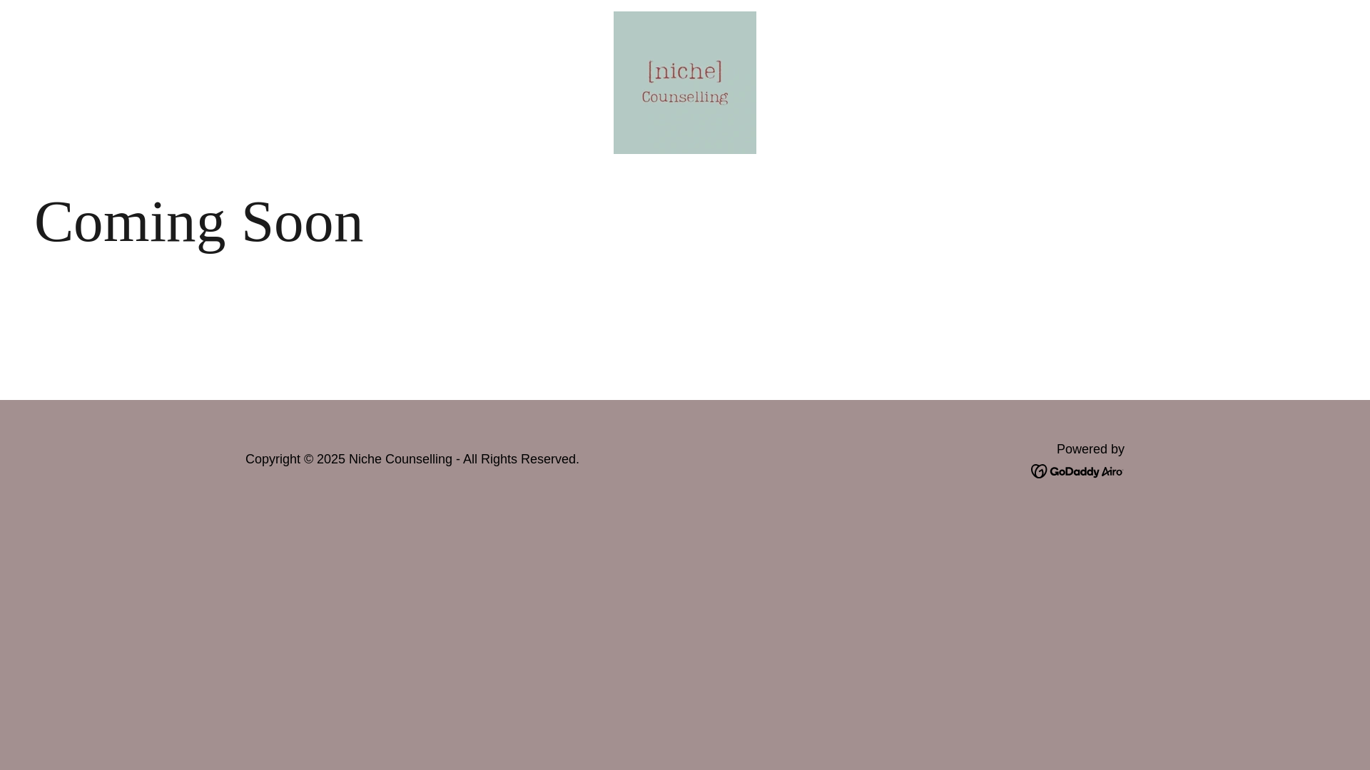 website screenshot of https://nichetherapy.com.au/