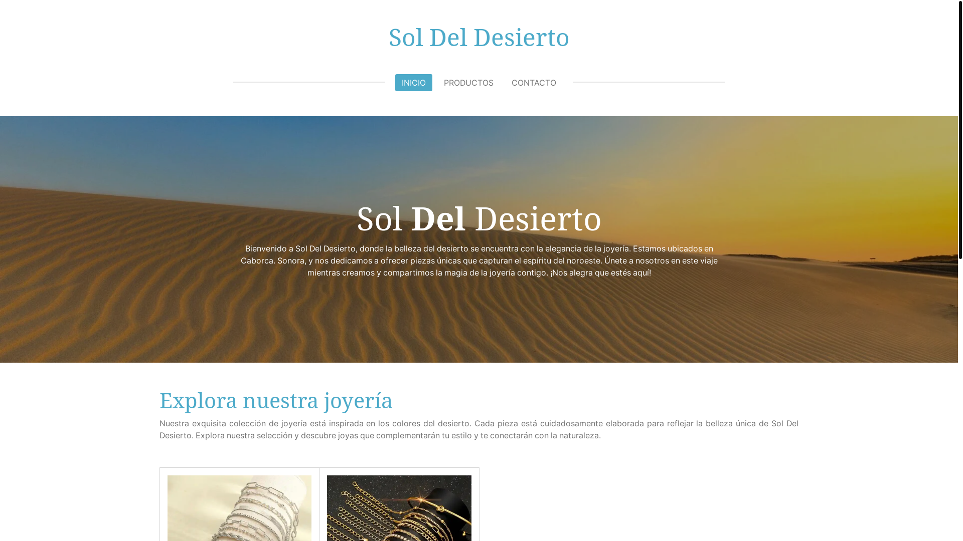 website screenshot of https://soldeldesiertoy.com/