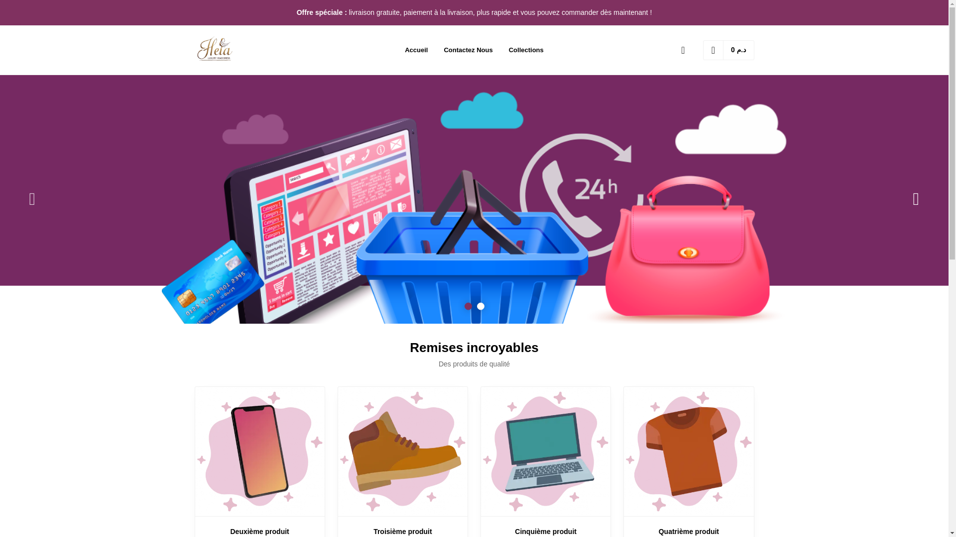 website screenshot of https://heia.ma/