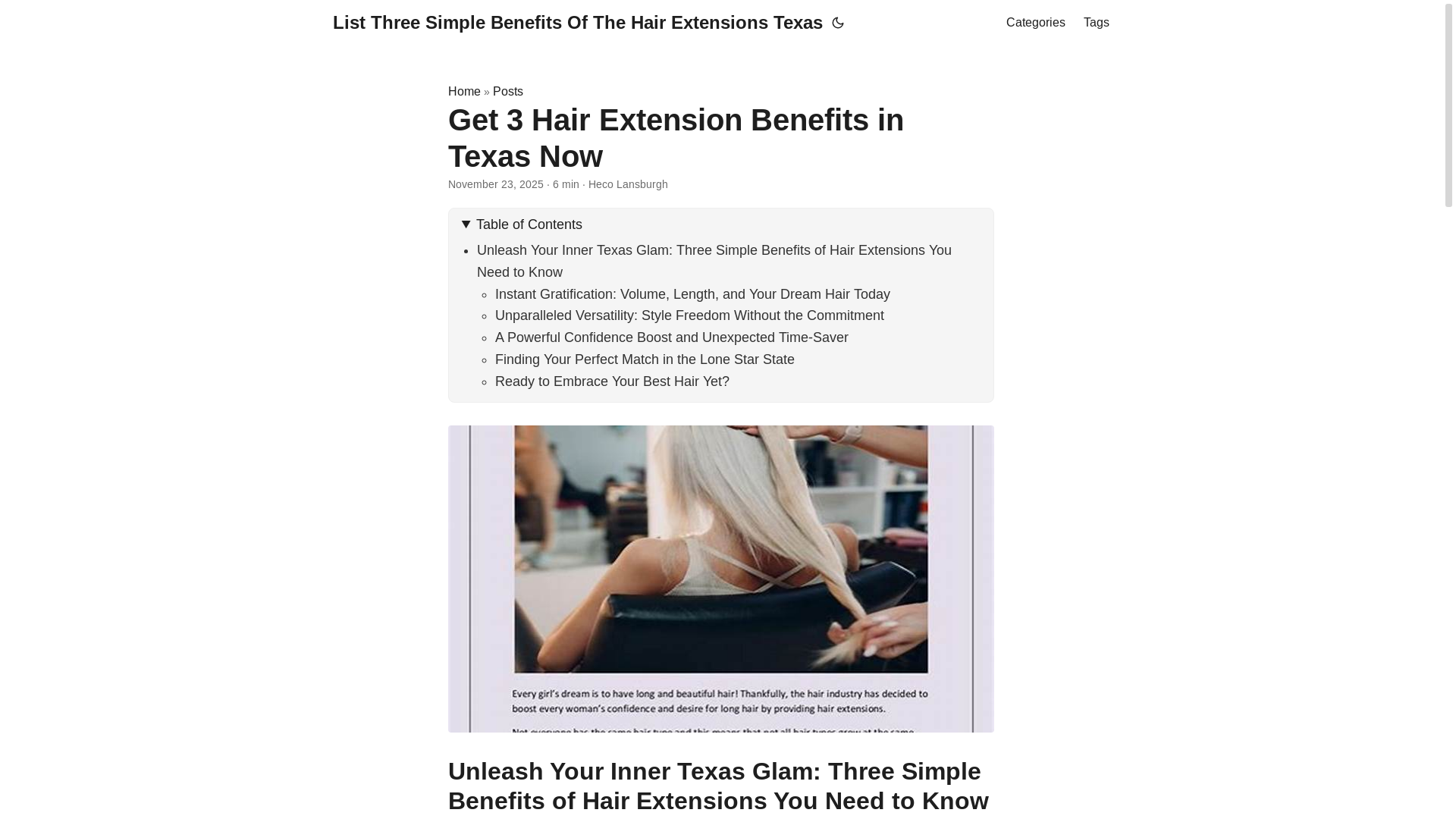 website screenshot of https://listthreesimplebenefitsofthehairextensionstexas3.pages.dev/