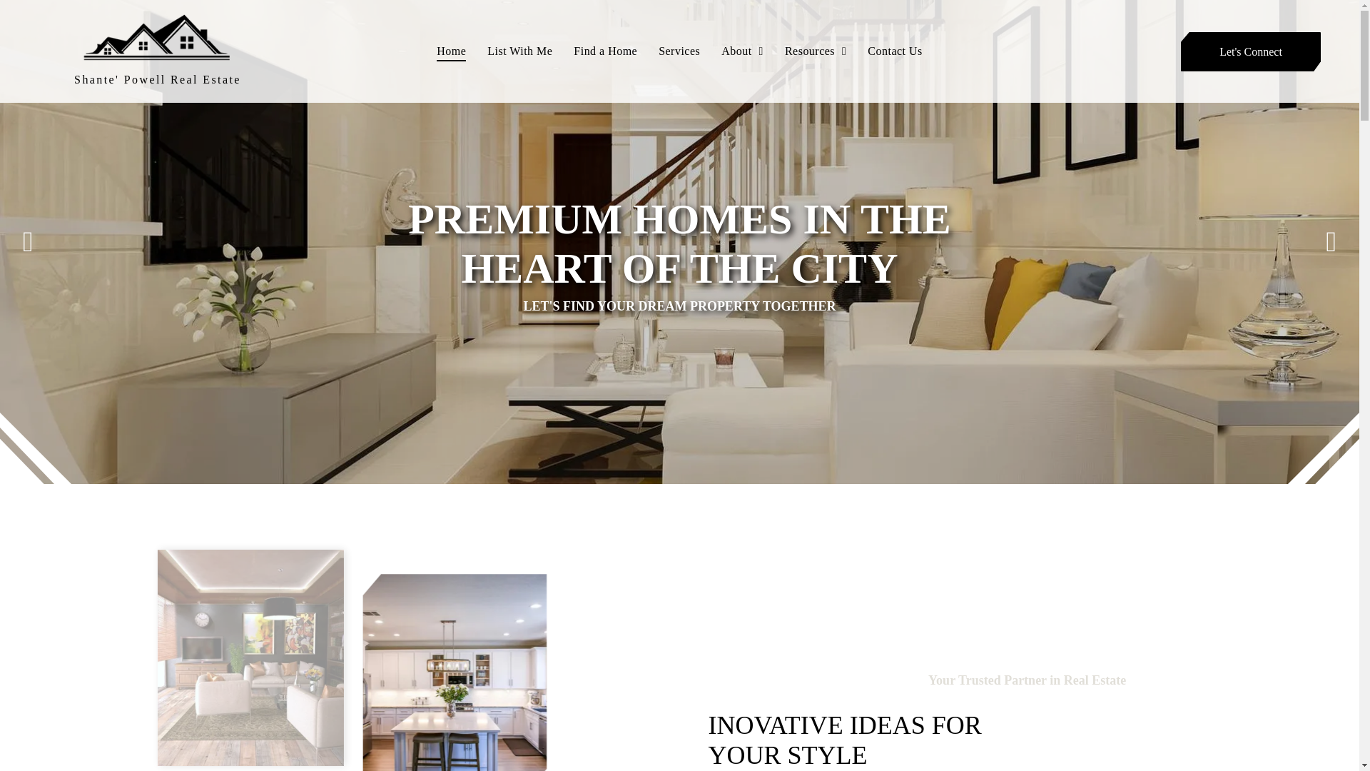 website screenshot of https://shantepowell.realtor/