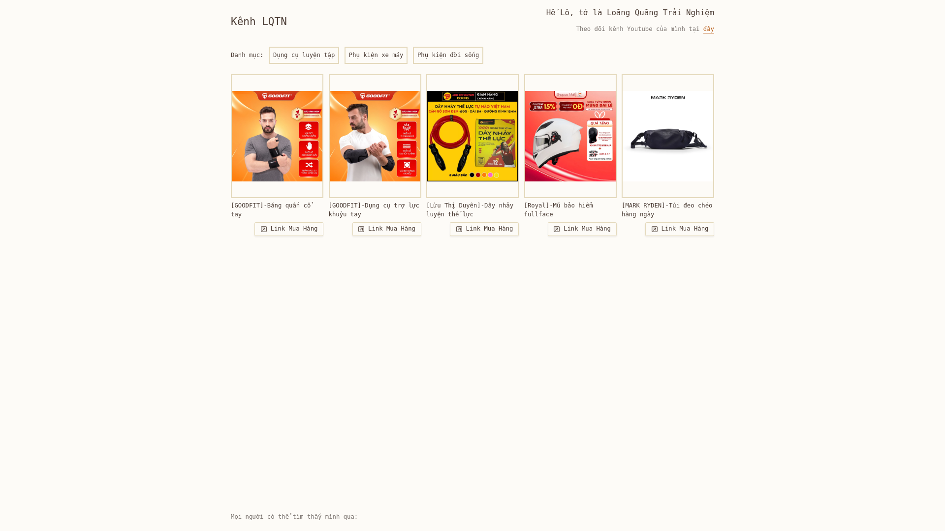 website screenshot of https://loangquang.com/