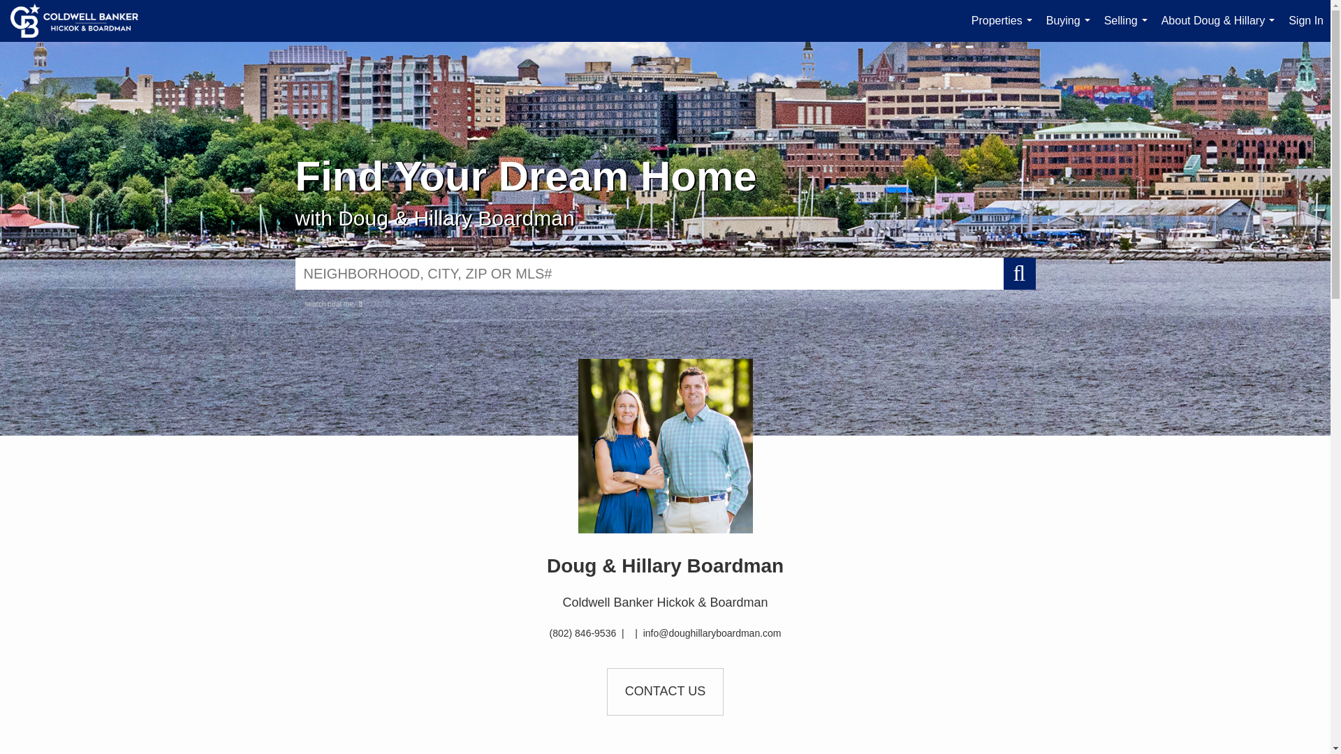 website screenshot of https://hillaryboardman.com/